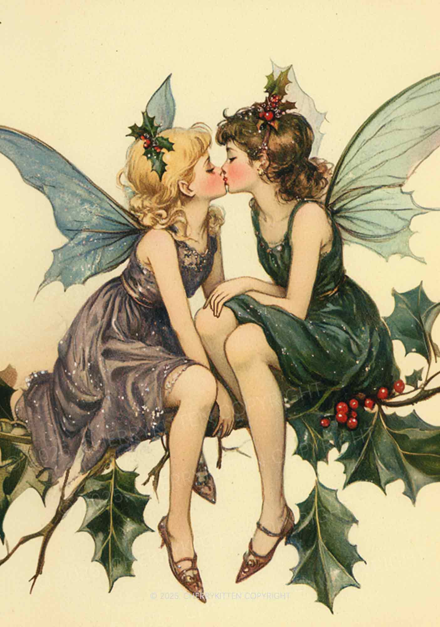 Fairy Kiss Pride Y2K Print Slip Dress Cherrykitten - Image 2