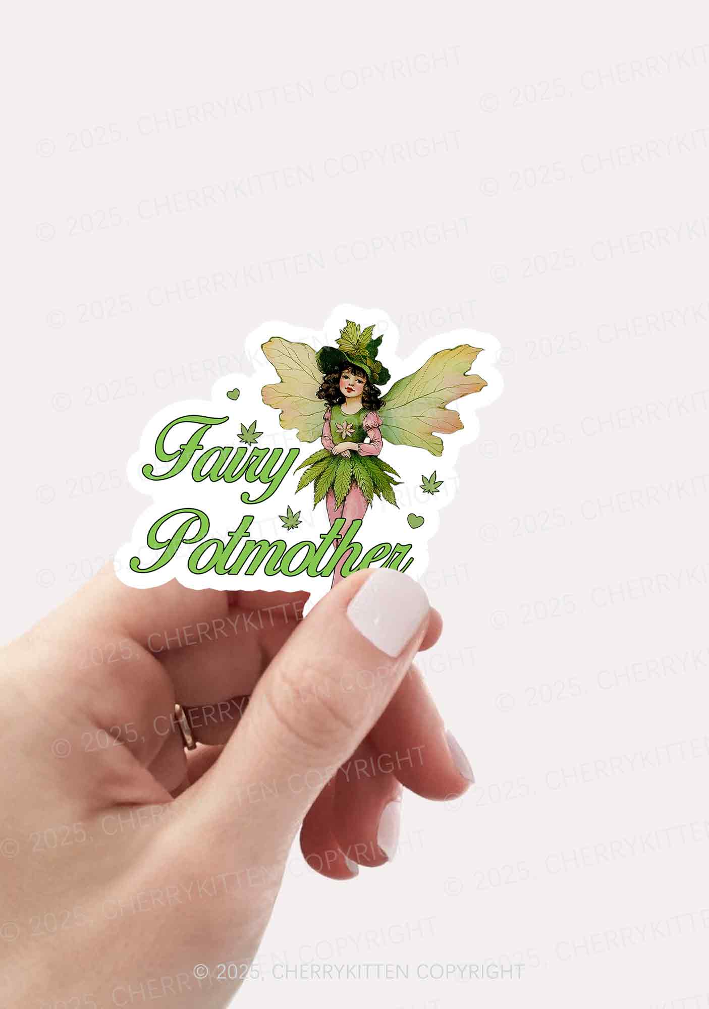 Fairy Potmother 1Pc Y2K Sticker Cherrykitten - Image 2