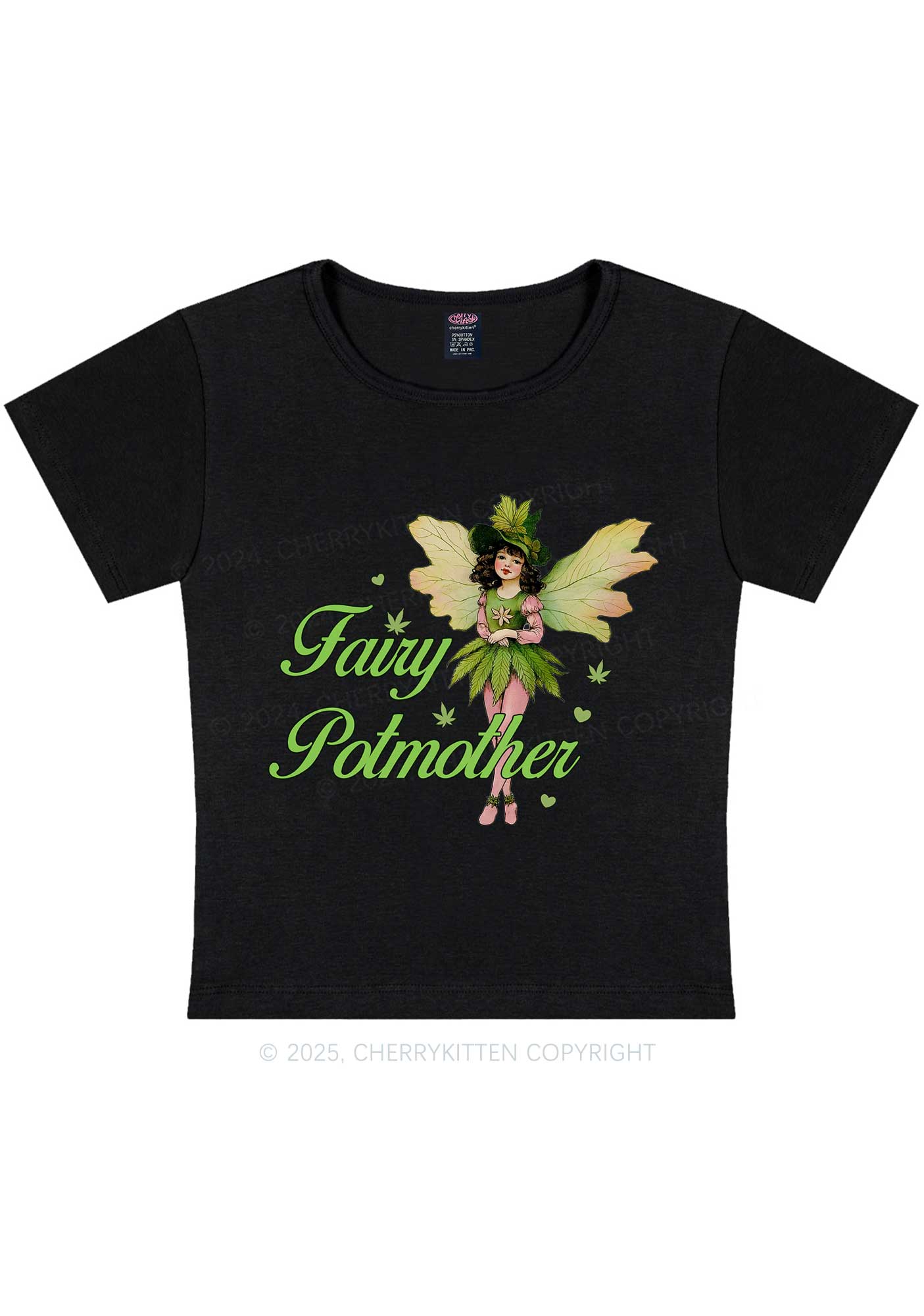Fairy Potmother Y2K Baby Tee Cherrykitten - Image 4