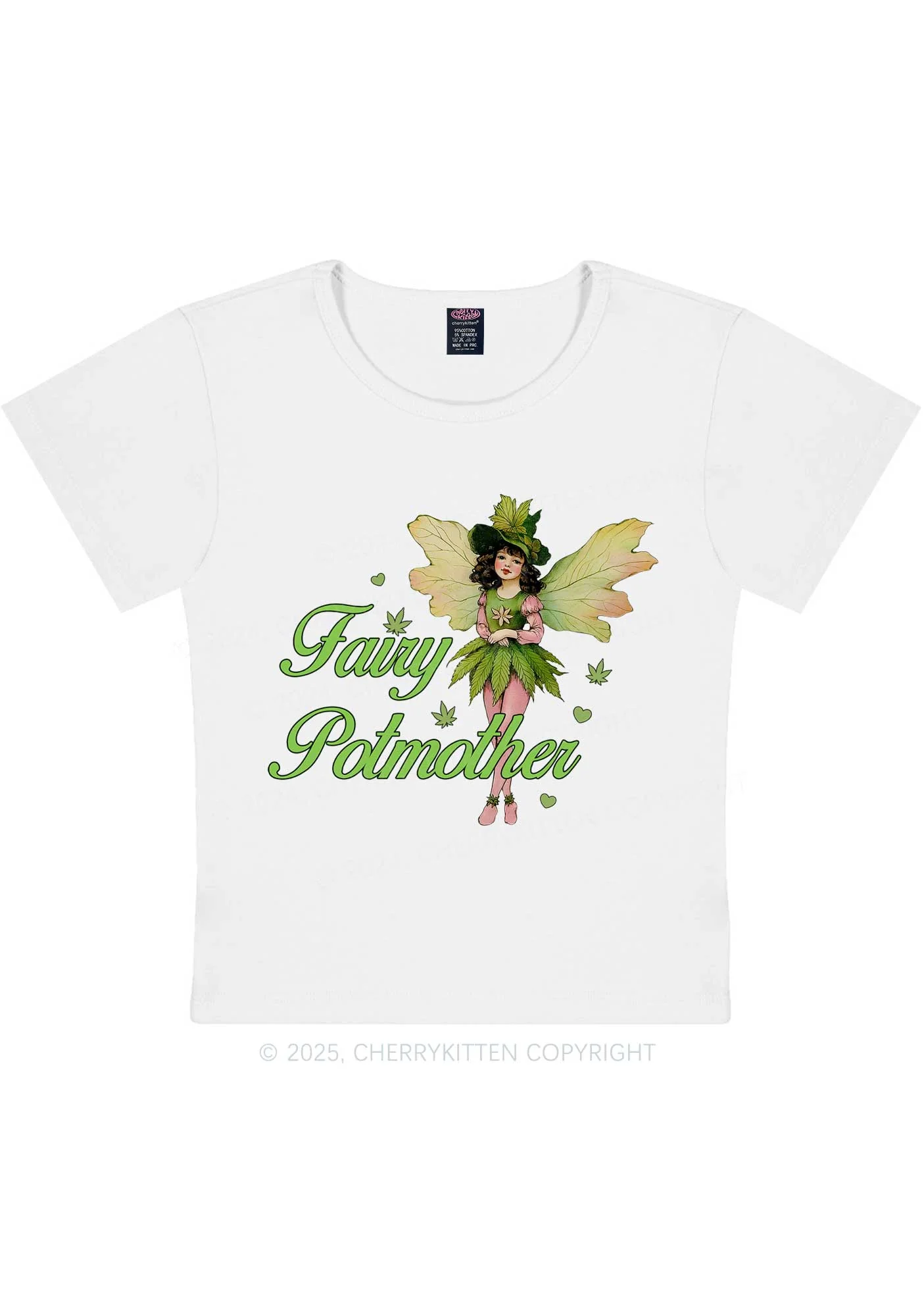 Fairy Potmother Y2K Baby Tee Cherrykitten - Image 5