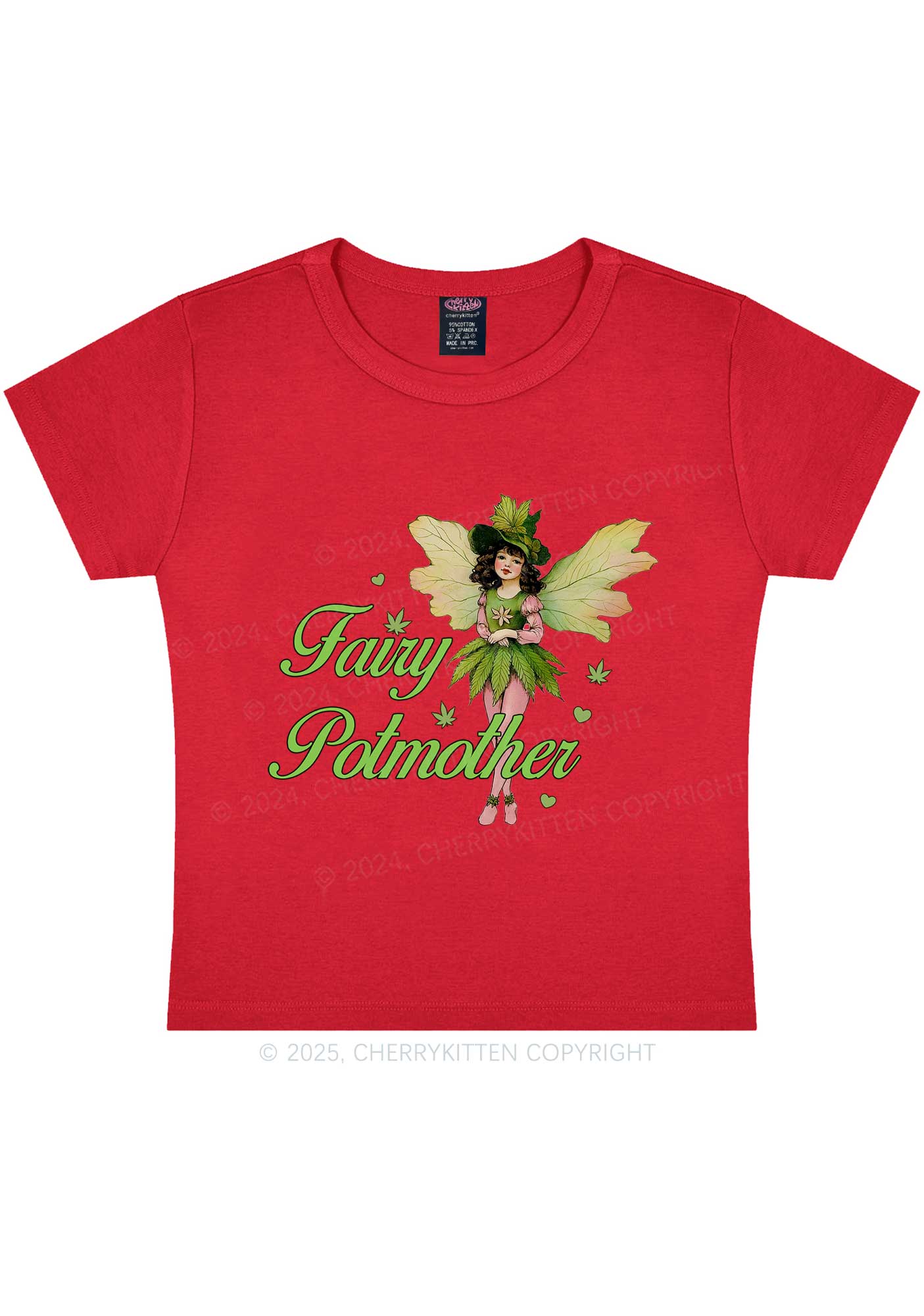Fairy Potmother Y2K Baby Tee Cherrykitten - Image 9