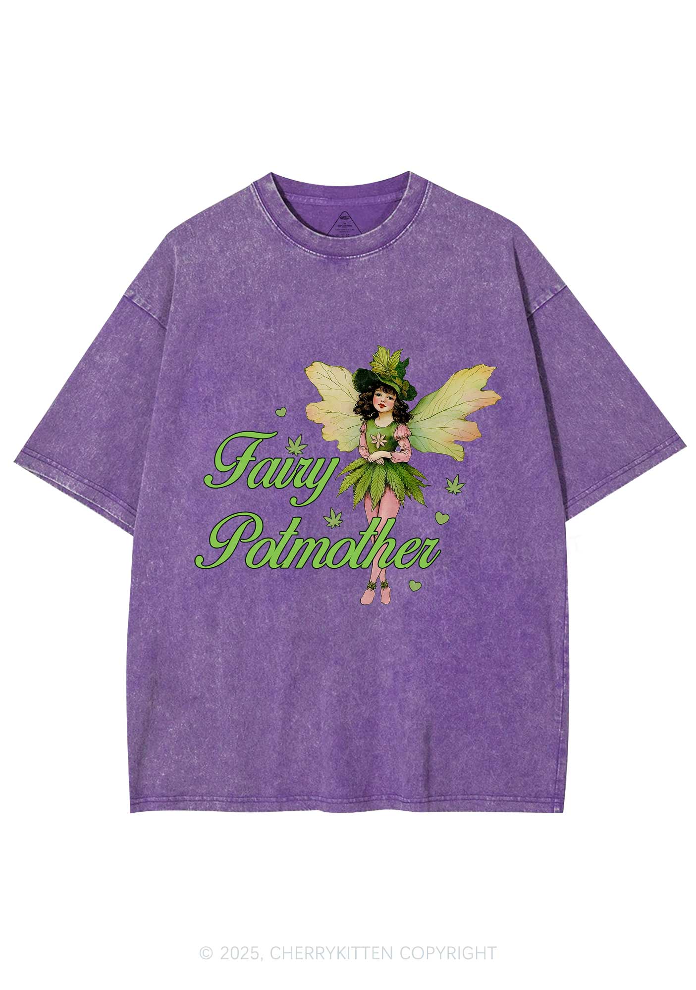 Fairy Potmother Y2K Washed Tee Cherrykitten - Image 6