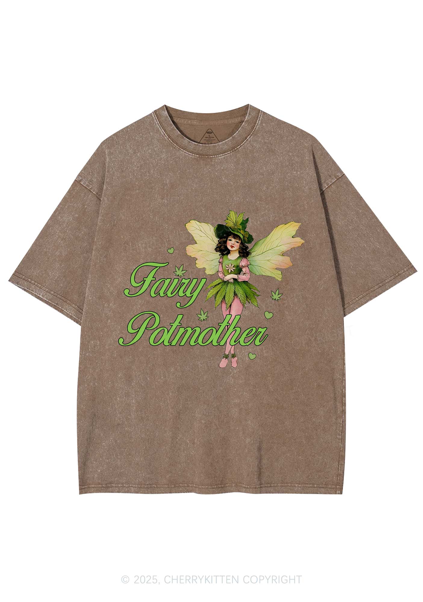 Fairy Potmother Y2K Washed Tee Cherrykitten - Image 8