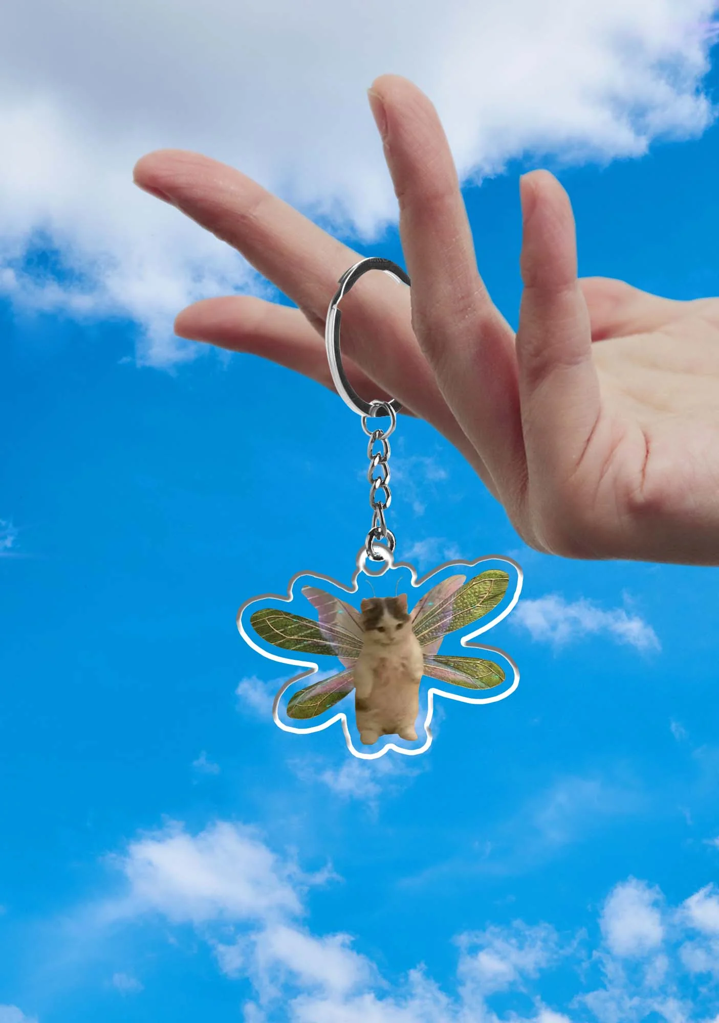 Fairycat Wings 1Pc Y2K Keychain Cherrykitten - Image 2