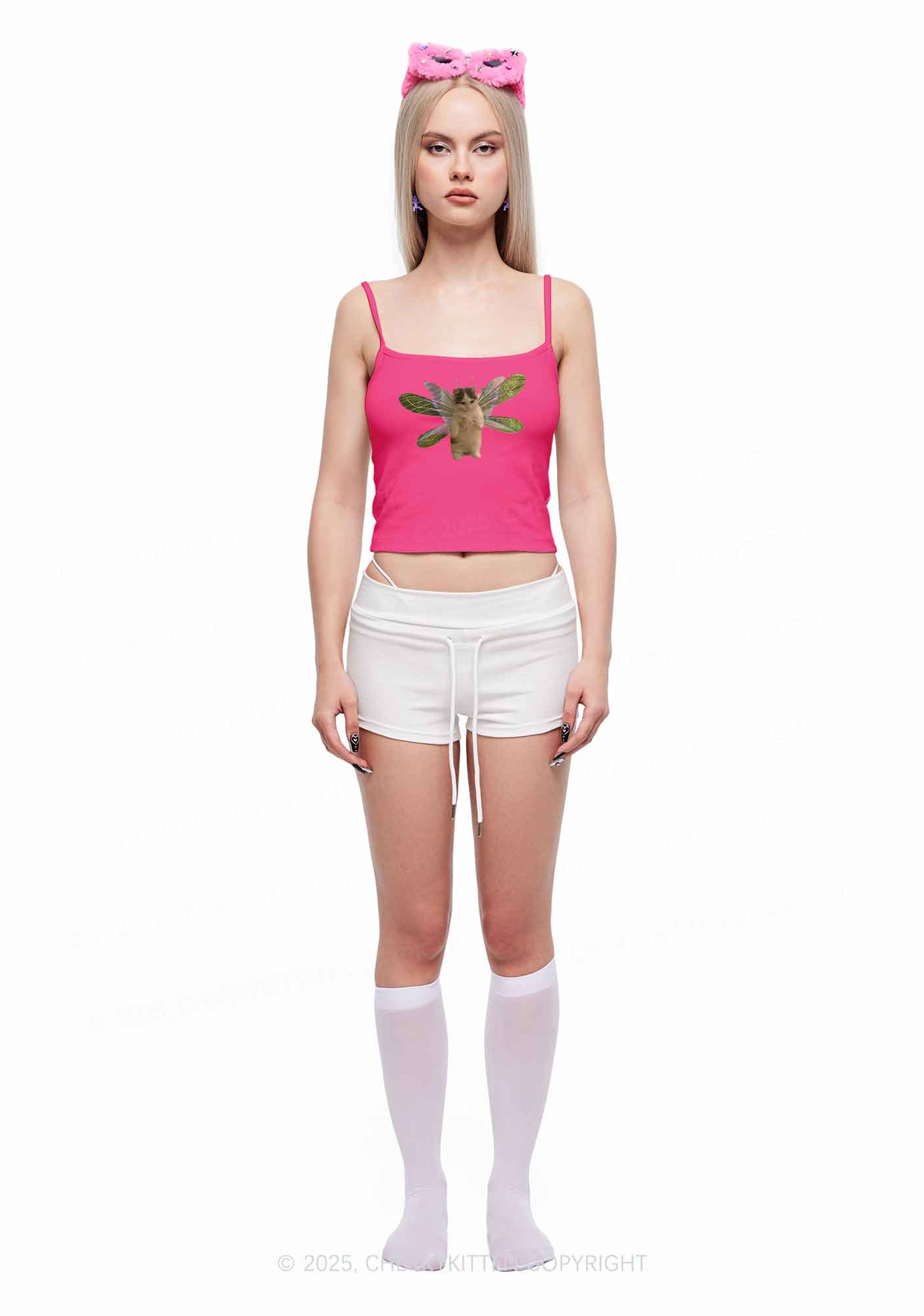 Fairycat Wings Y2K Spaghetti Strap Cami Cherrykitten - Image 2