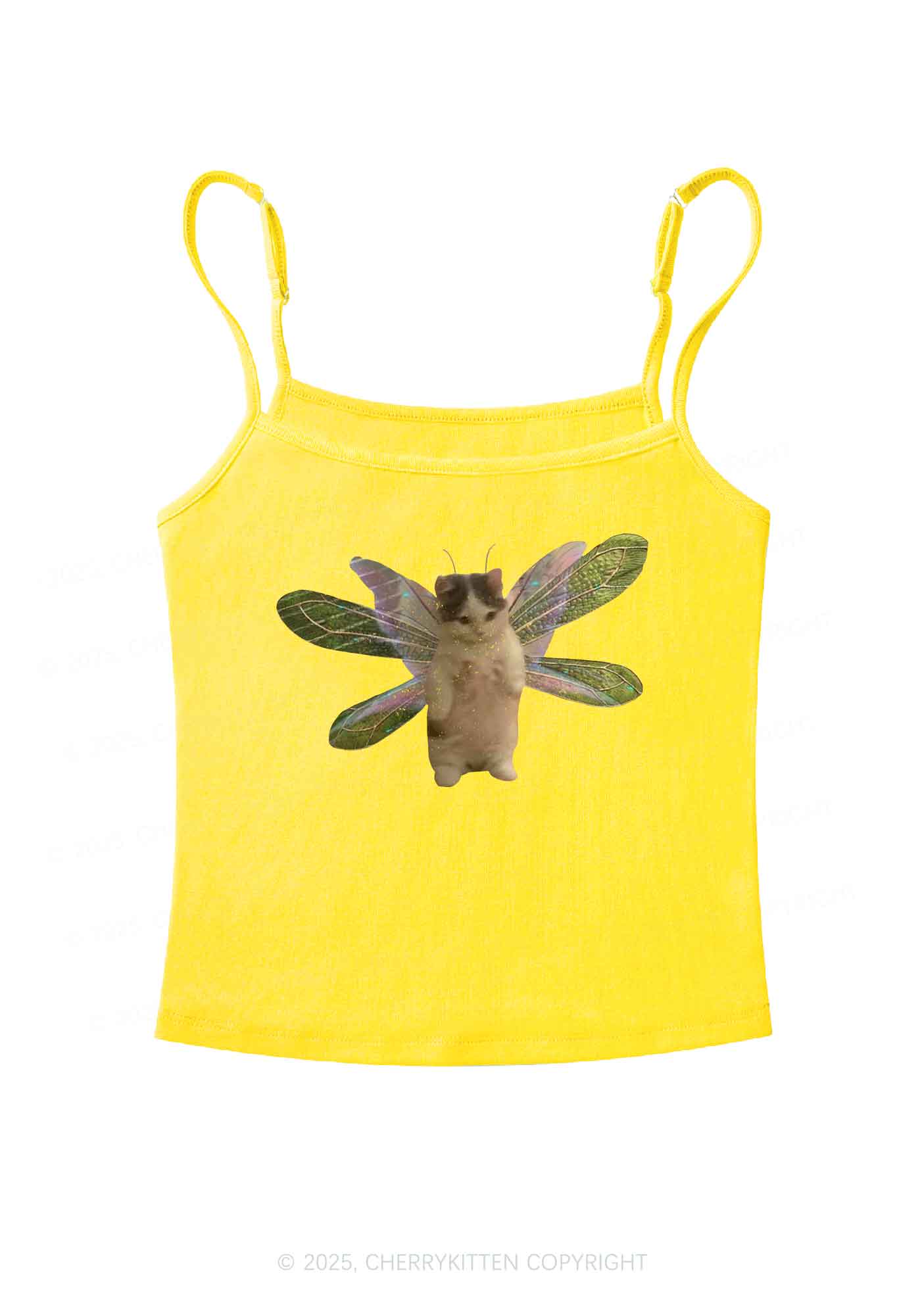 Fairycat Wings Y2K Spaghetti Strap Cami Cherrykitten - Image 4