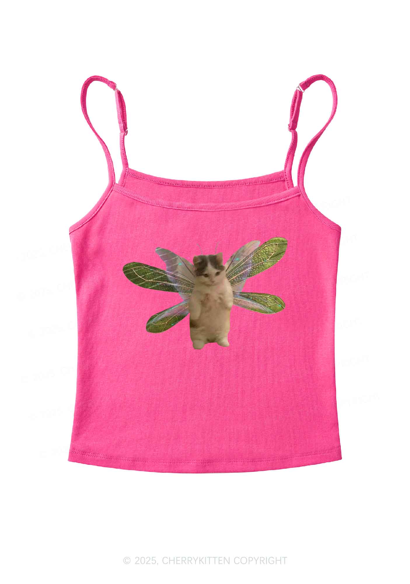 Fairycat Wings Y2K Spaghetti Strap Cami Cherrykitten - Image 7
