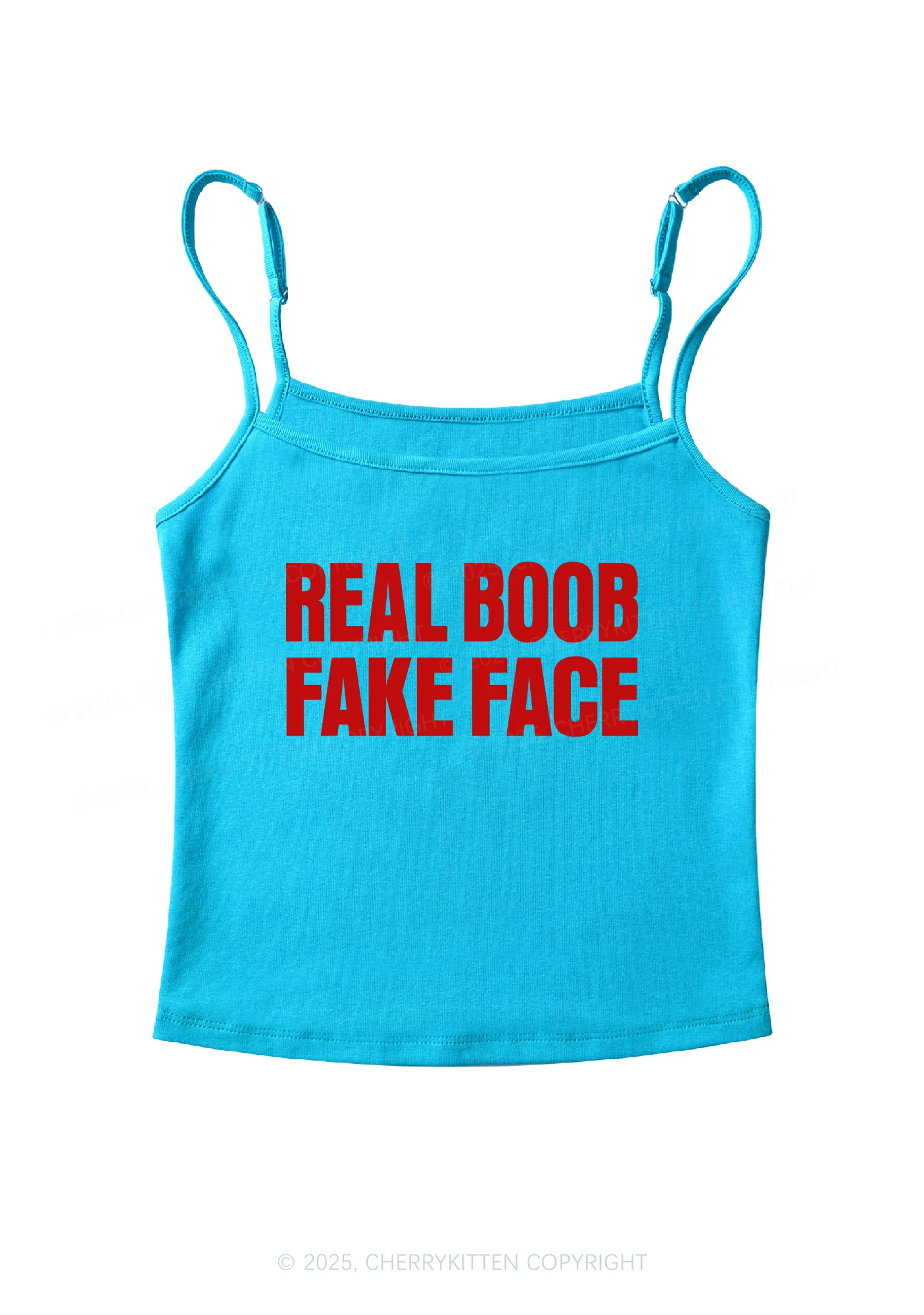 Fake Face Real Bxxb Y2K Spaghetti Strap Cami Cherrykitten - Image 6