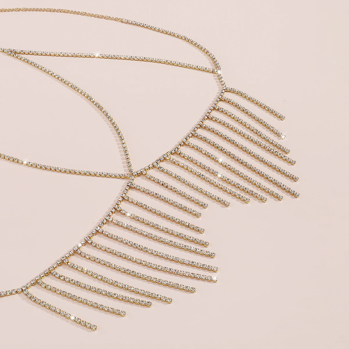 Fashion Metal Tassel Diamond Temperament Breast Chain - Image 7