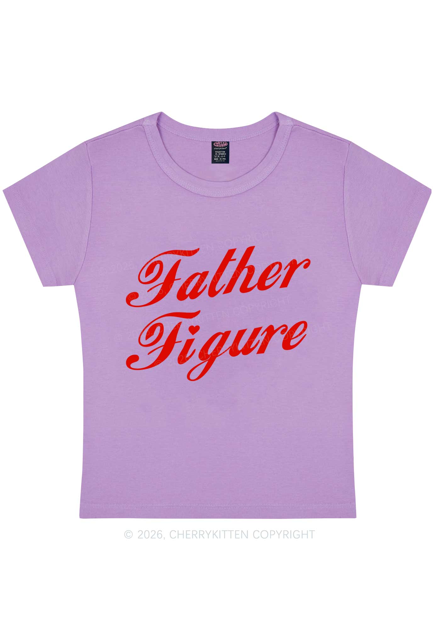 Father Figure Valentine's Day Y2K Baby Tee Cherrykitten - Image 7