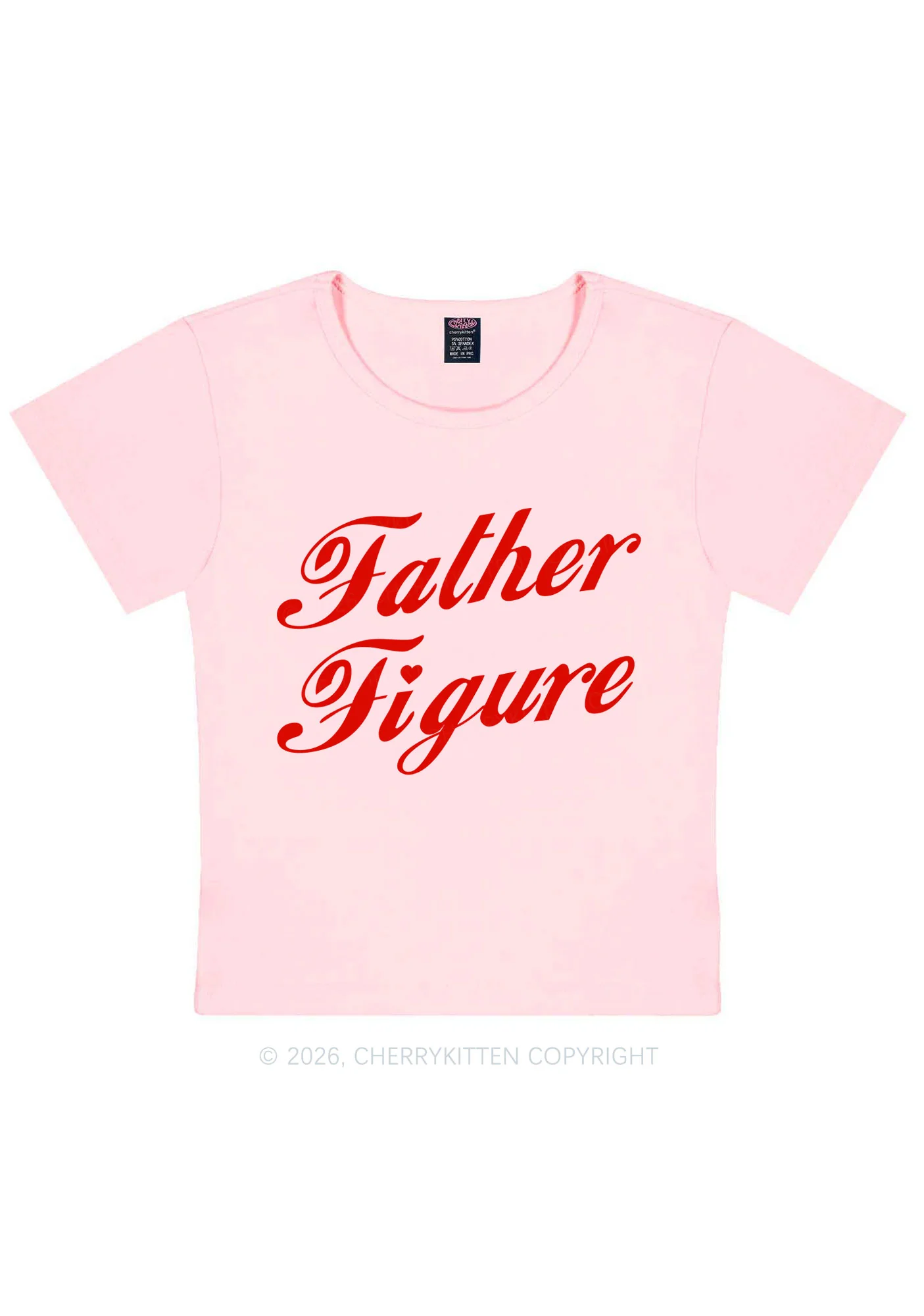 Father Figure Valentine's Day Y2K Baby Tee Cherrykitten - Image 8