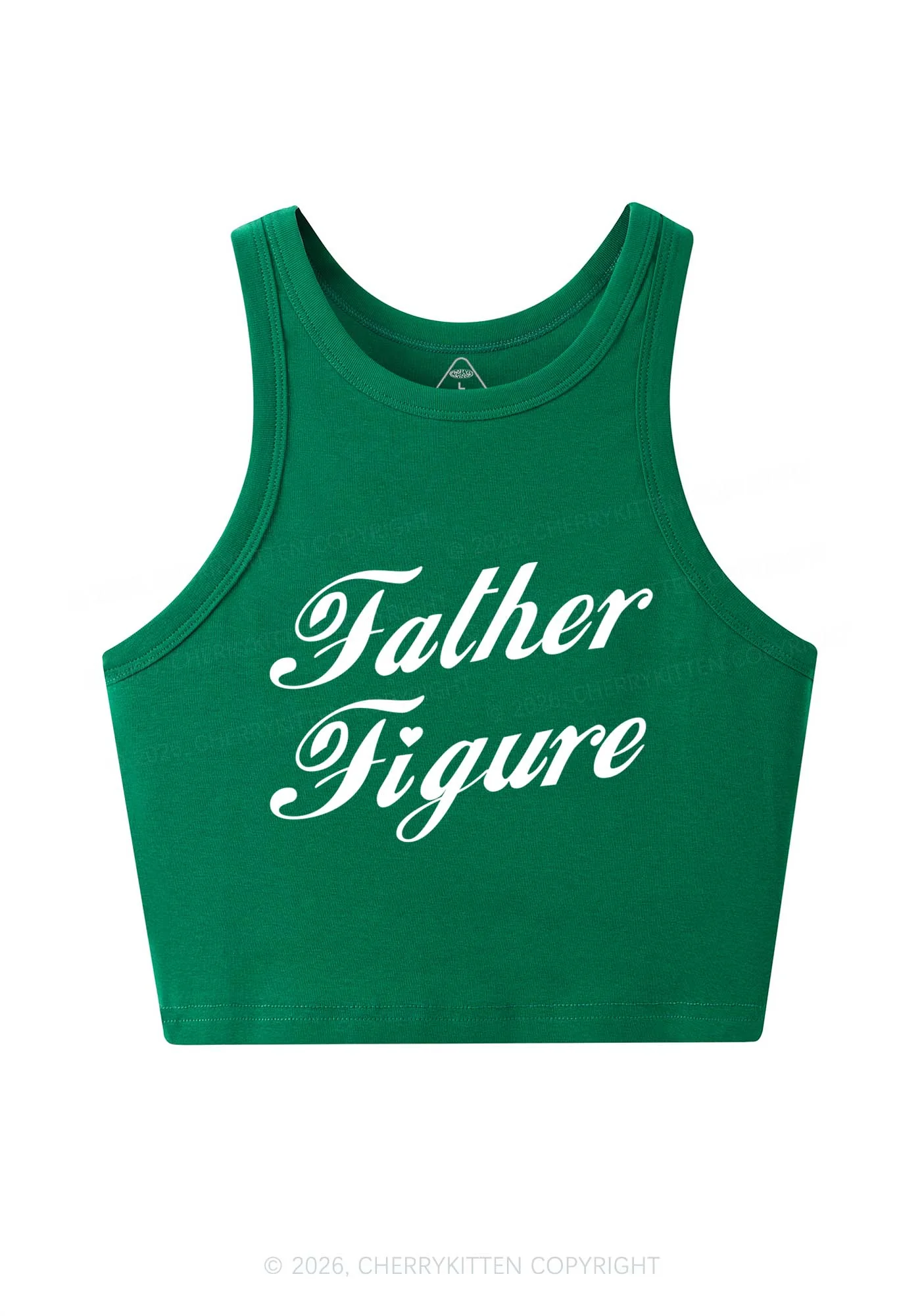 Father Figure Valentine's Day Y2K Crop Tank Top Cherrykitten - Image 6