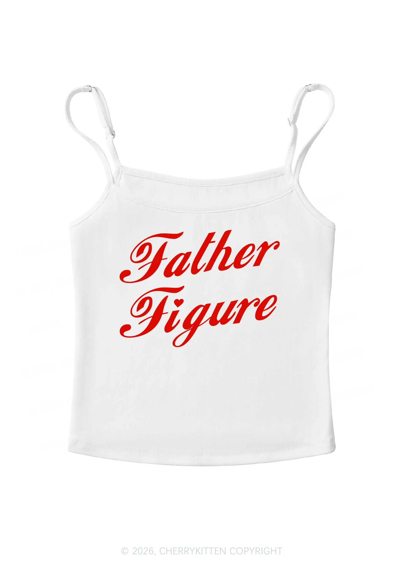 Father Figure Valentine's Day Y2K Spaghetti Strap Cami Cherrykitten - Image 4