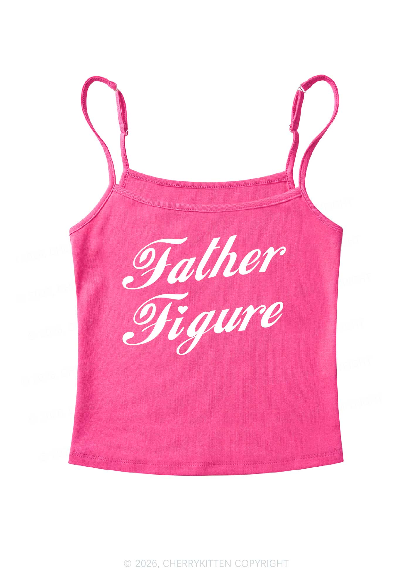 Father Figure Valentine's Day Y2K Spaghetti Strap Cami Cherrykitten - Image 5
