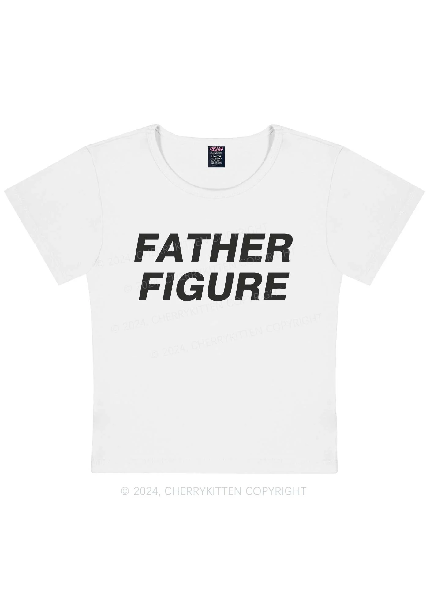 Father Figure Y2K Baby Tee Cherrykitten - Image 5