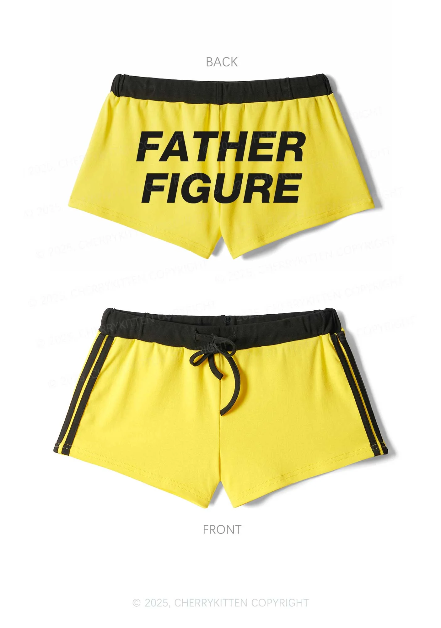 Father Figure Y2K Drawstring Mini Shorts Cherrykitten - Image 4
