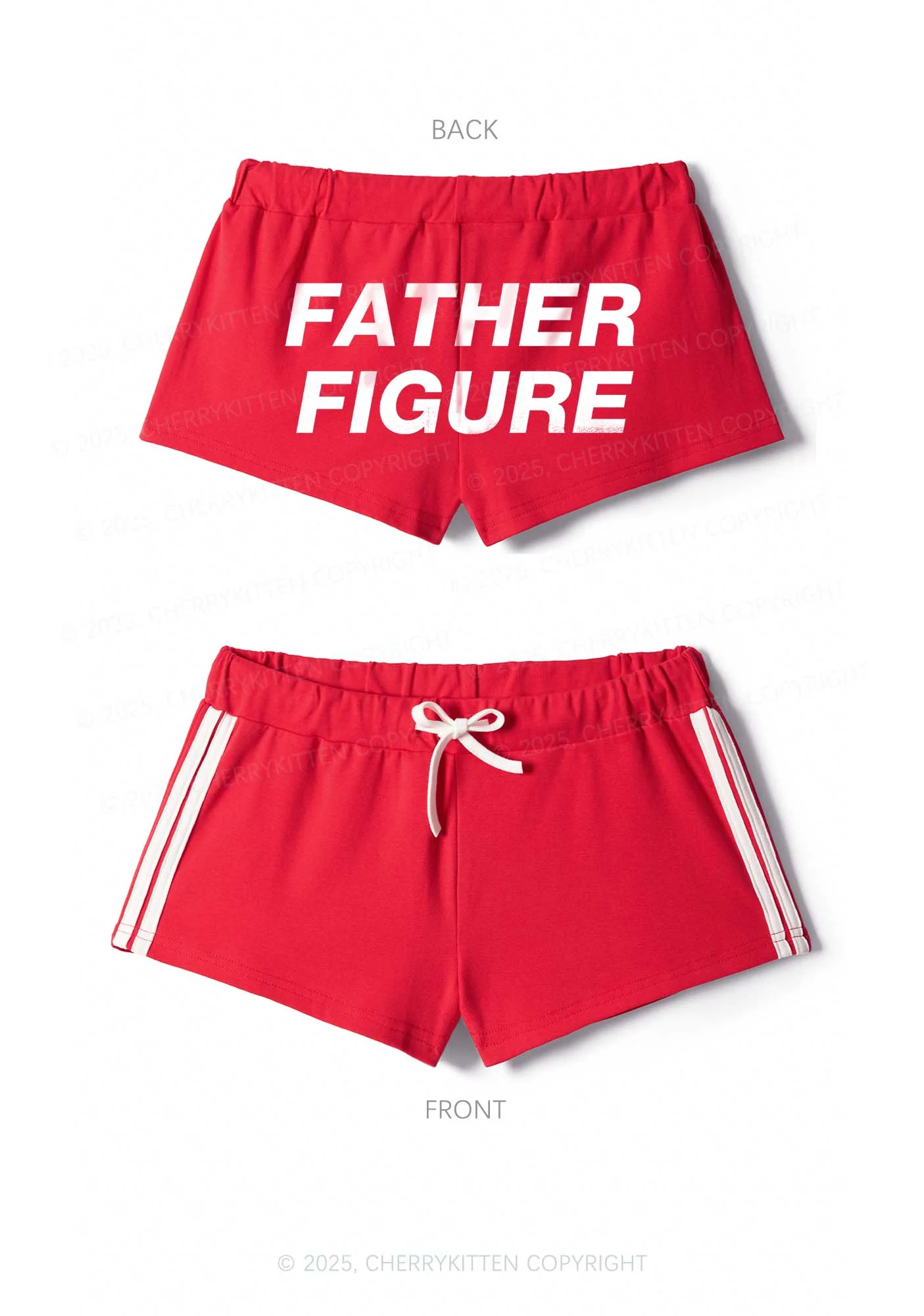 Father Figure Y2K Drawstring Mini Shorts Cherrykitten - Image 5