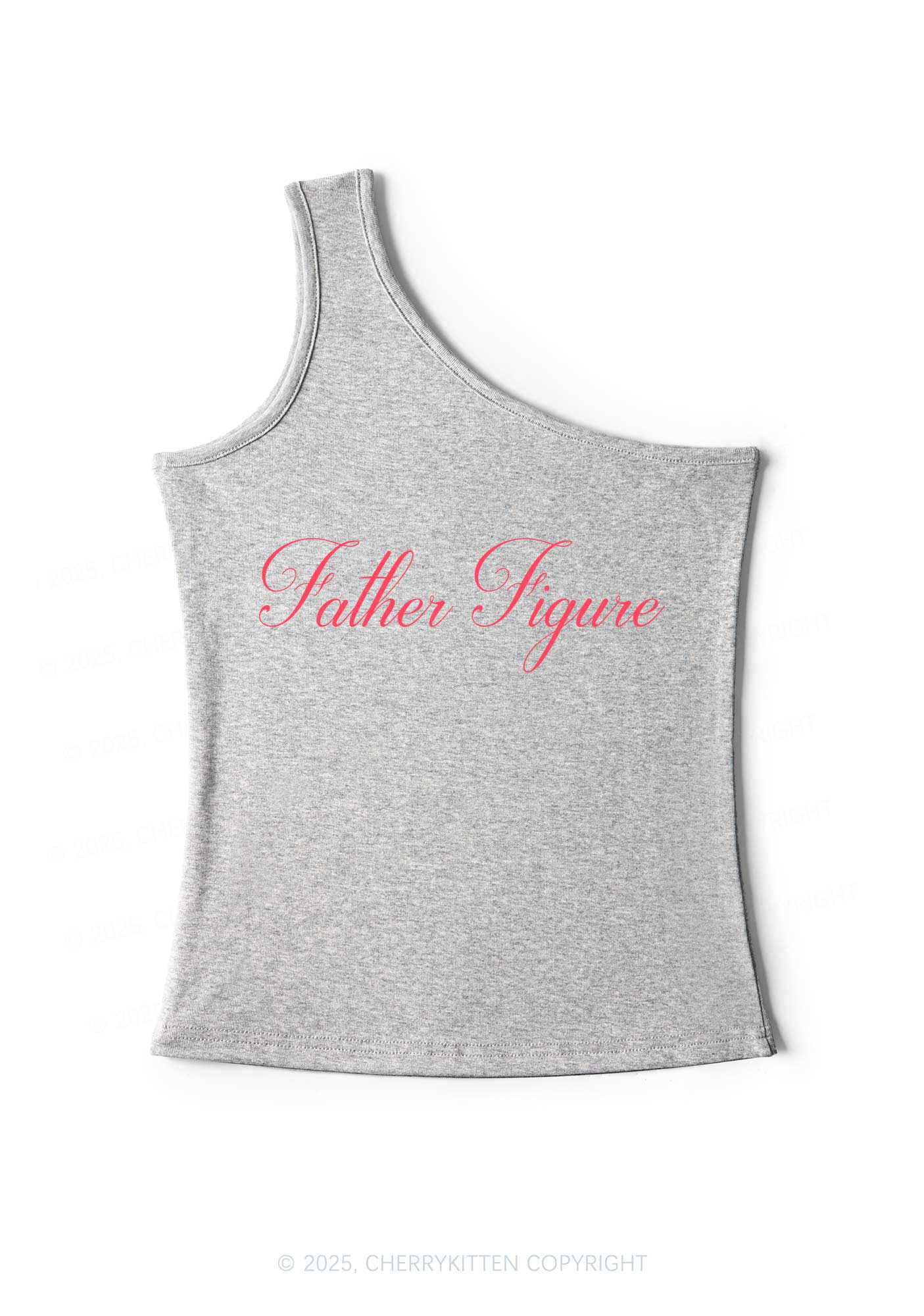 Father Figure Y2K One Shoulder Tank Top Cherrykitten - Image 5