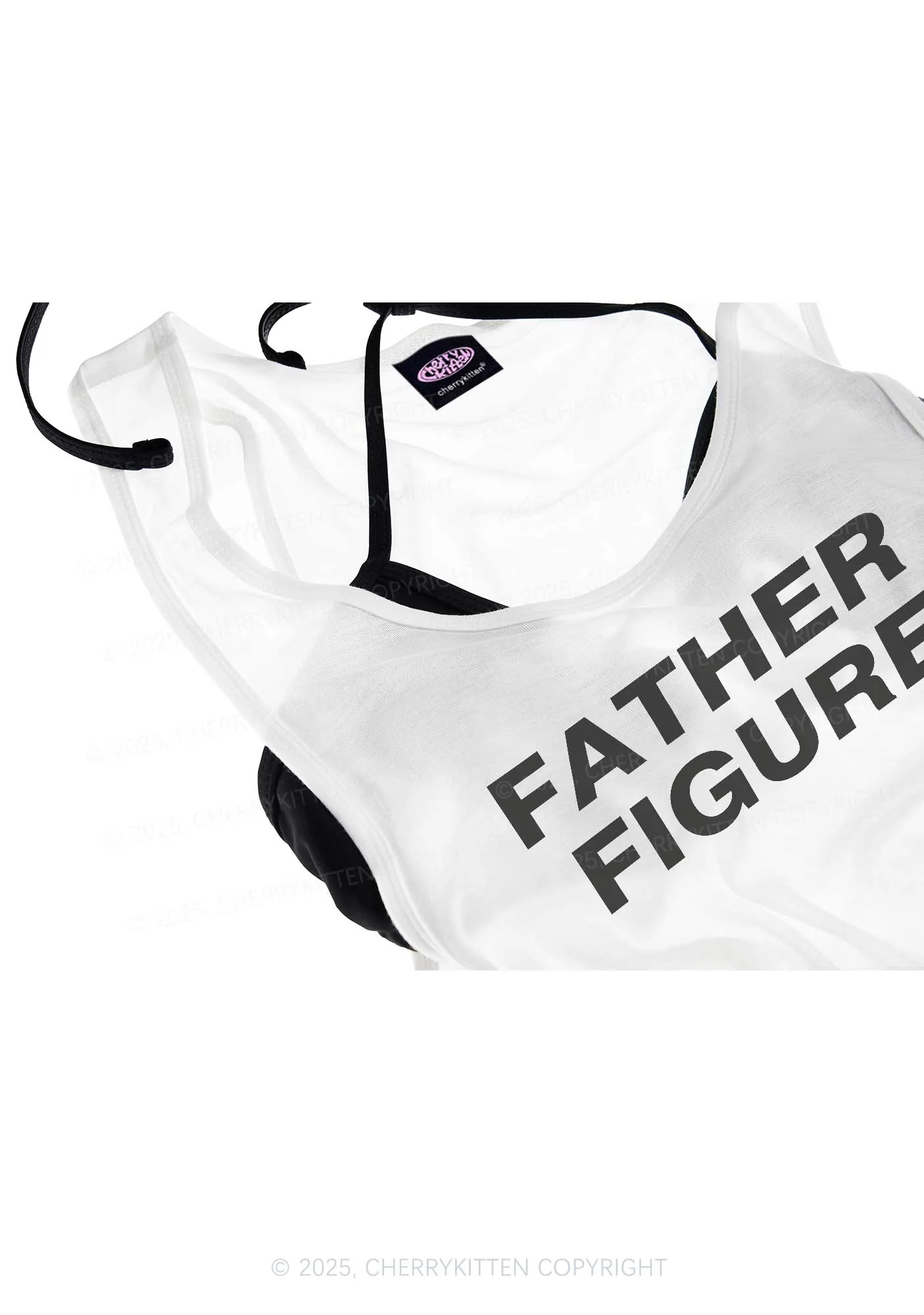 Father Figure Y2K Sheer Boyfriend Tank Cherrykitten - Image 4