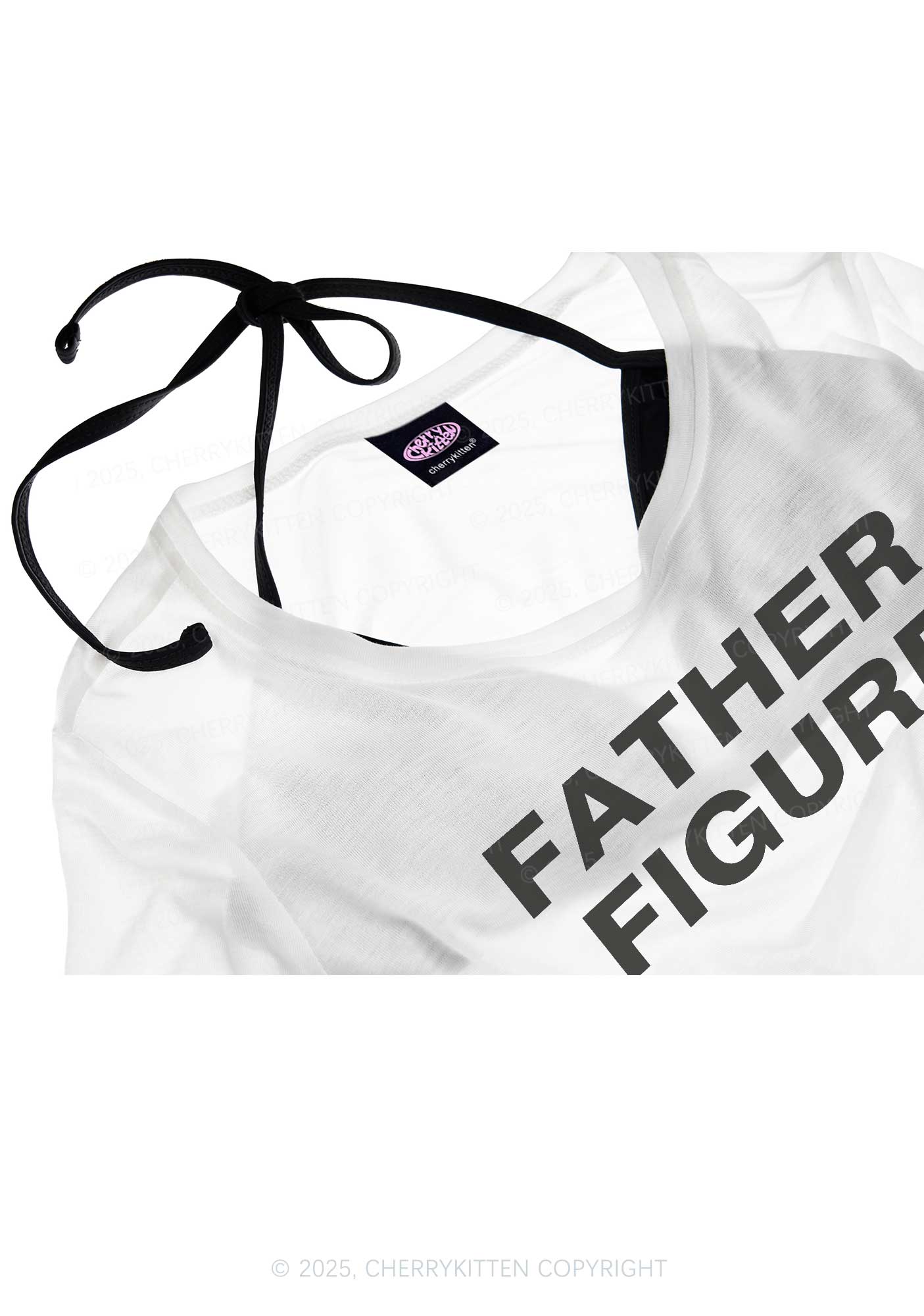 Father Figure Y2K Sheer Boyfriend Tee Cherrykitten - Image 4