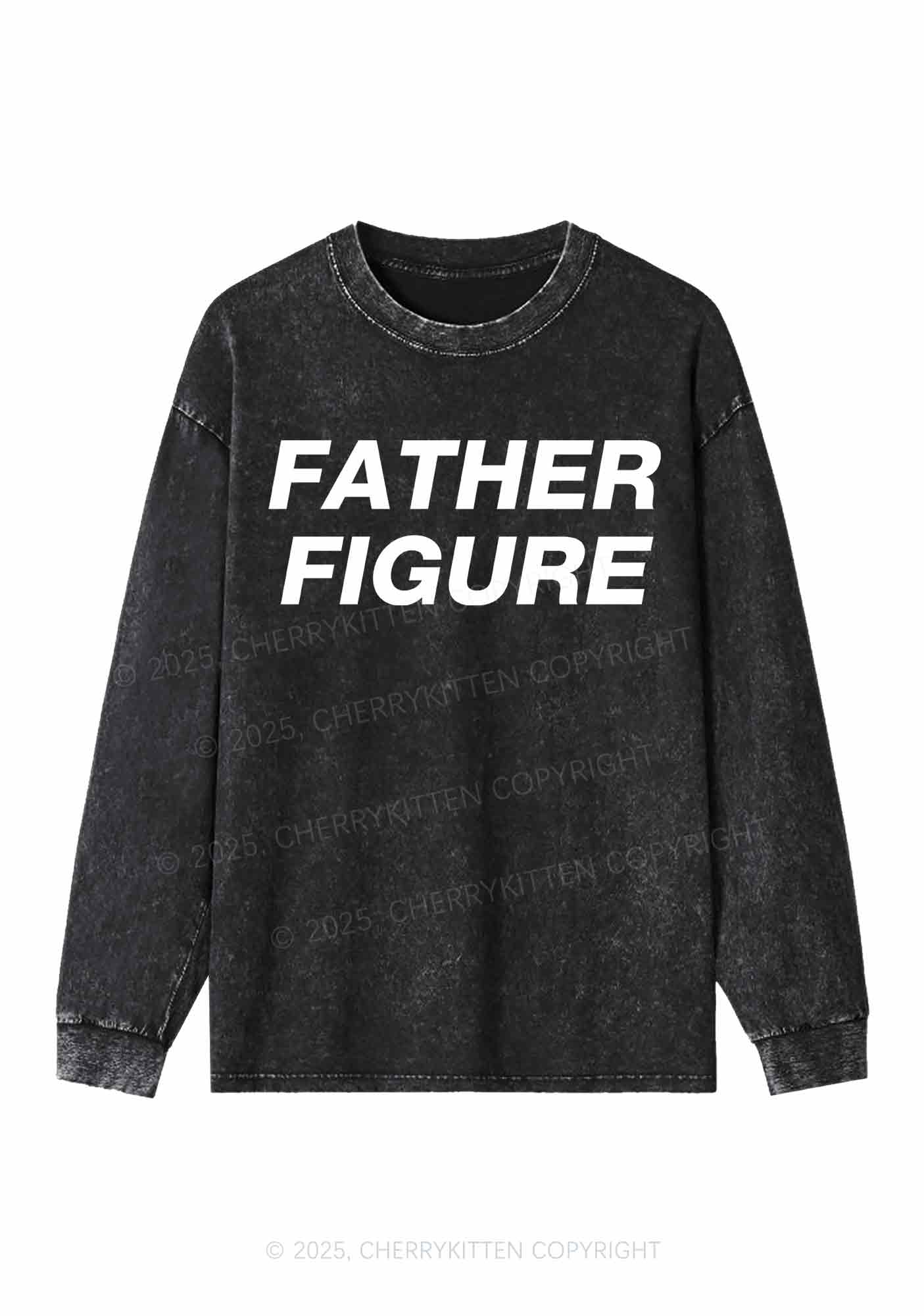 Father Figure Y2K Washed Long Sleeves Cherrykitten - Image 2