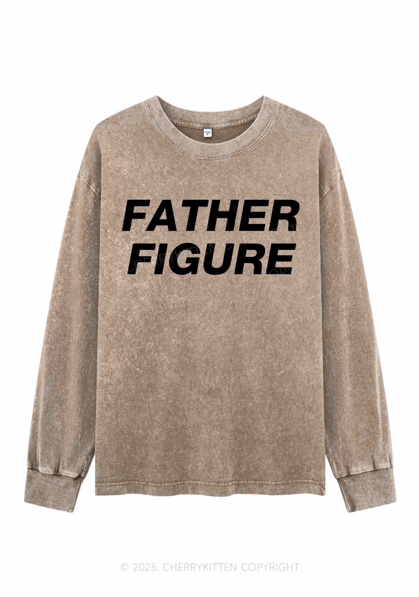 Father Figure Y2K Washed Long Sleeves Cherrykitten - Image 3