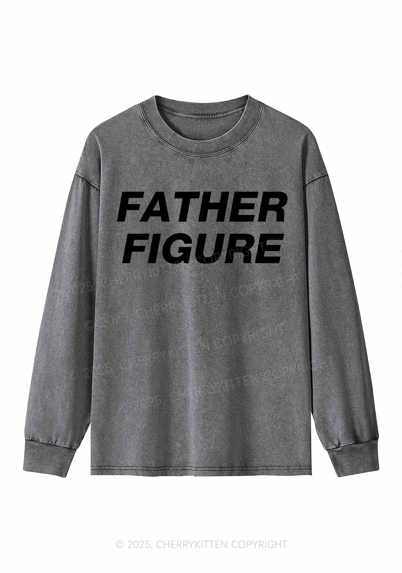 Father Figure Y2K Washed Long Sleeves Cherrykitten - Image 4