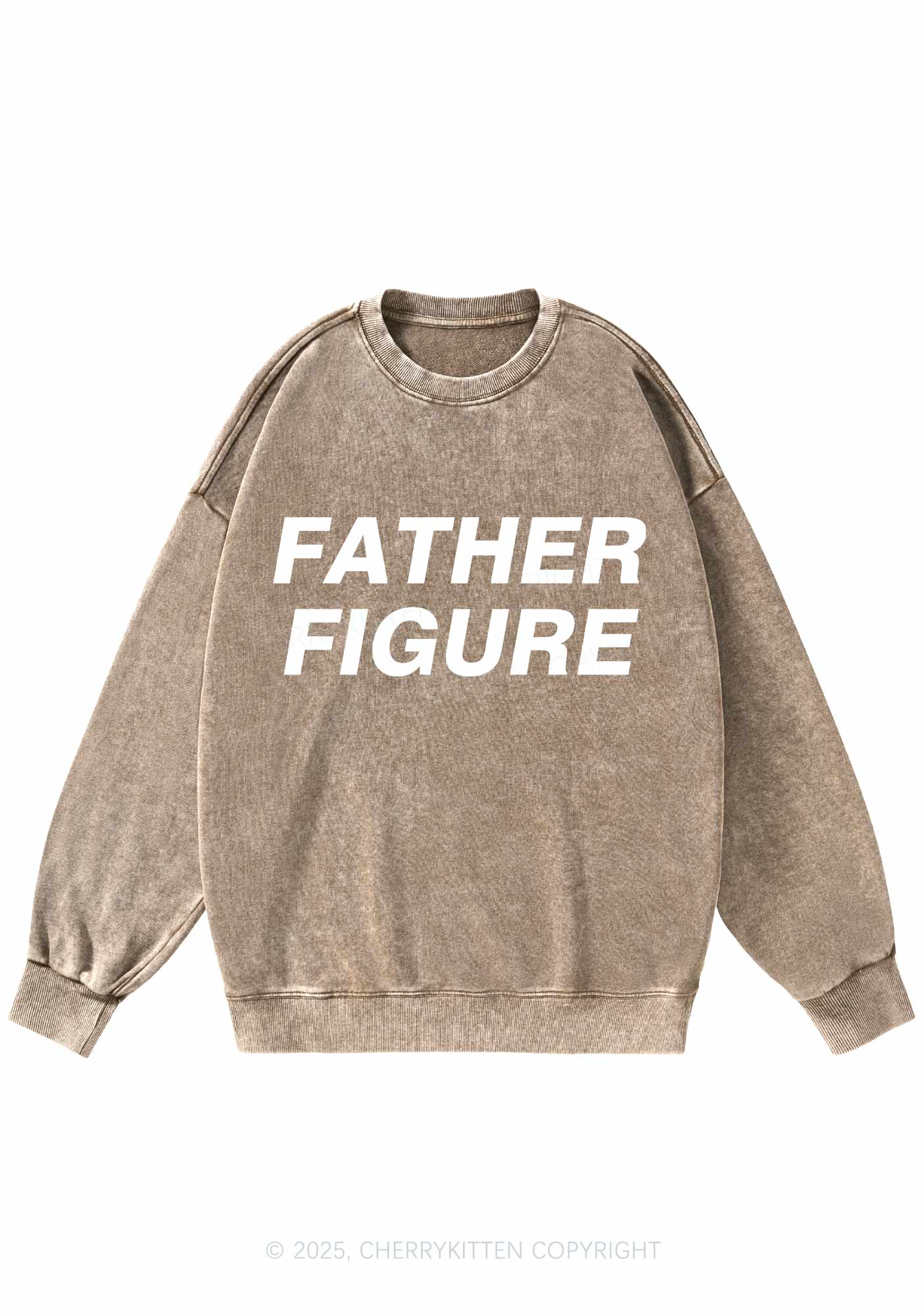 Father Figure Y2K Washed Sweatshirts Cherrykitten - Image 4
