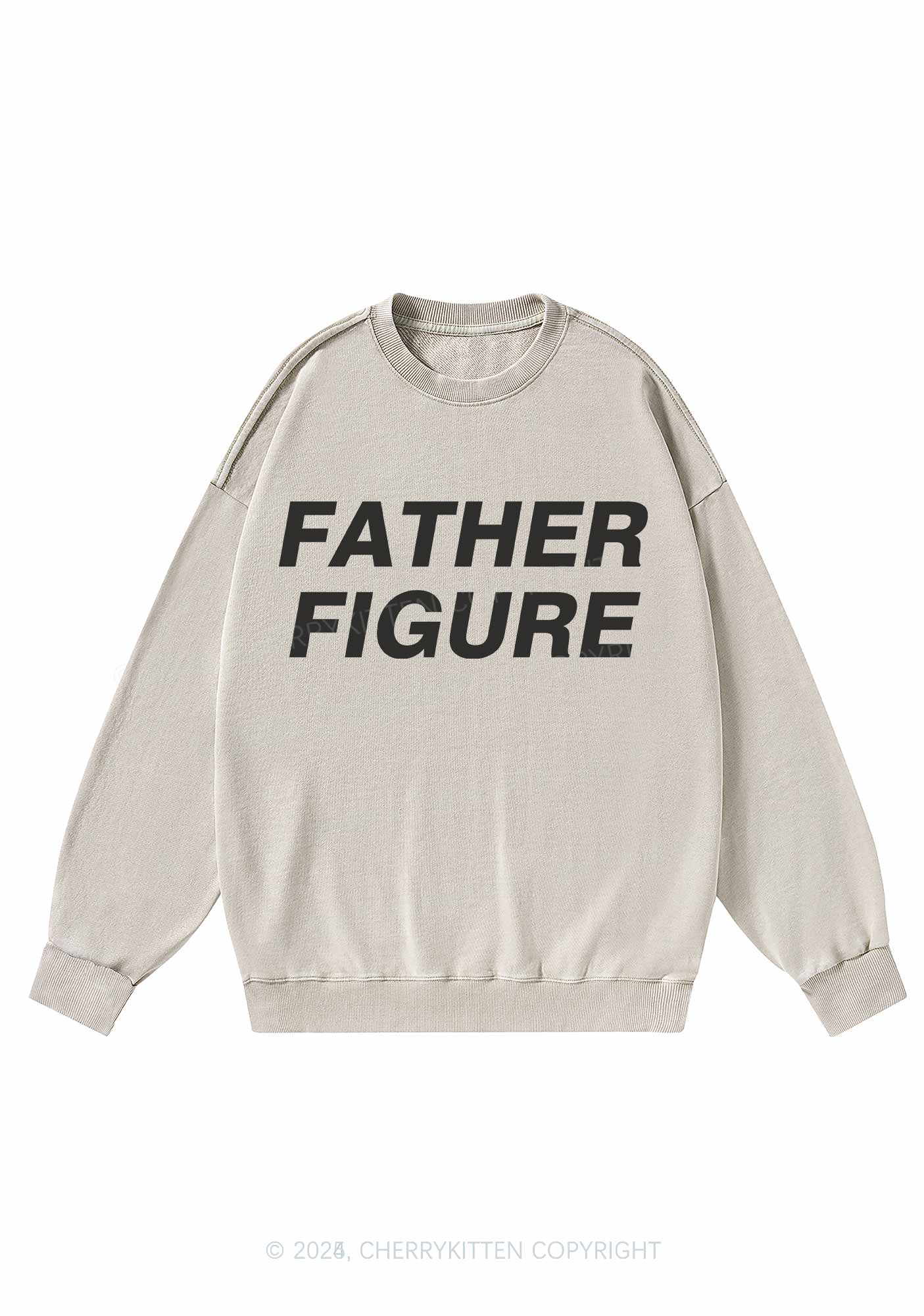 Father Figure Y2K Washed Sweatshirts Cherrykitten - Image 5