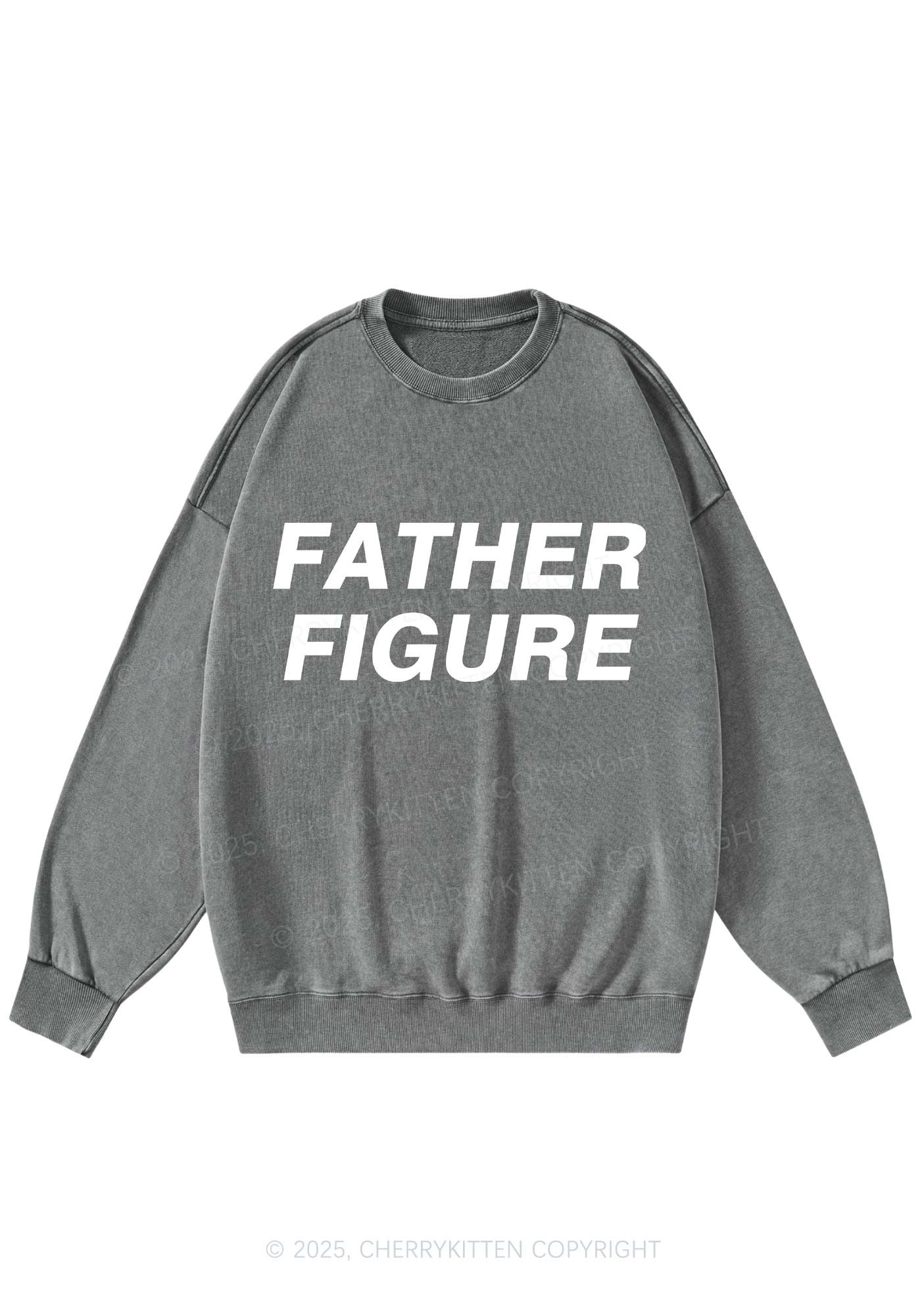 Father Figure Y2K Washed Sweatshirts Cherrykitten - Image 6