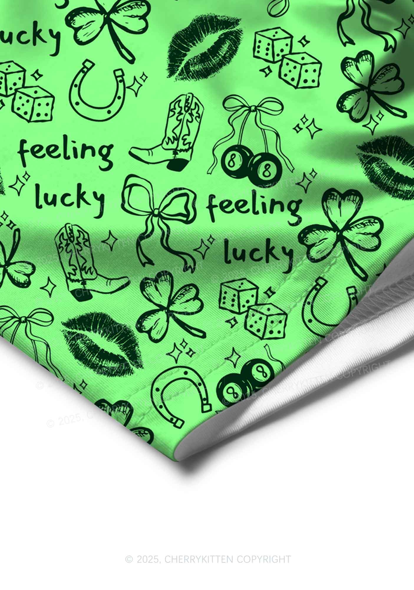 Feeling Lucky Graffiti St Patricks Y2K Print Men Boxer Briefs Cherrykitten - Image 4