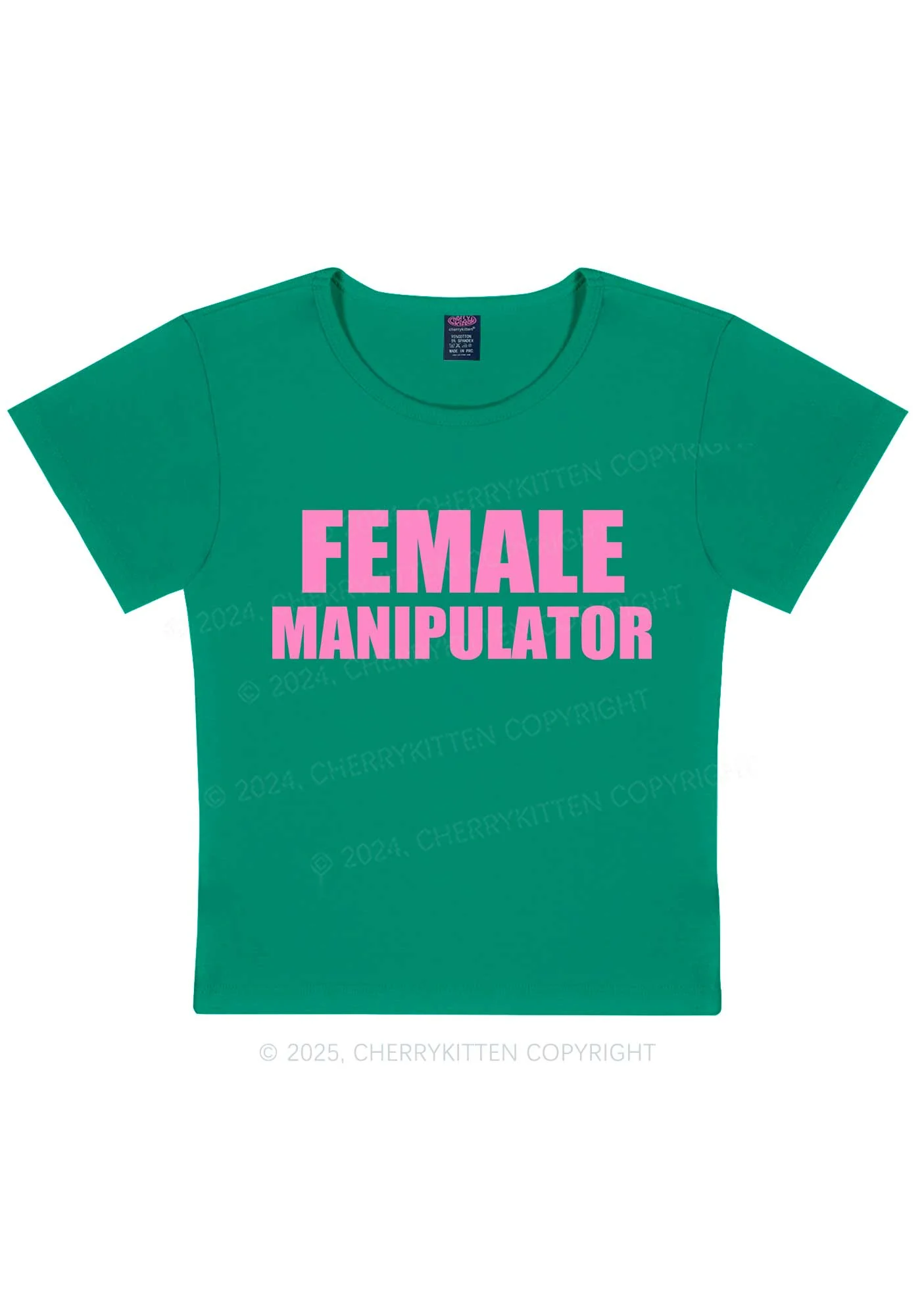 Female Manipulator Y2K Baby Tee Cherrykitten - Image 10