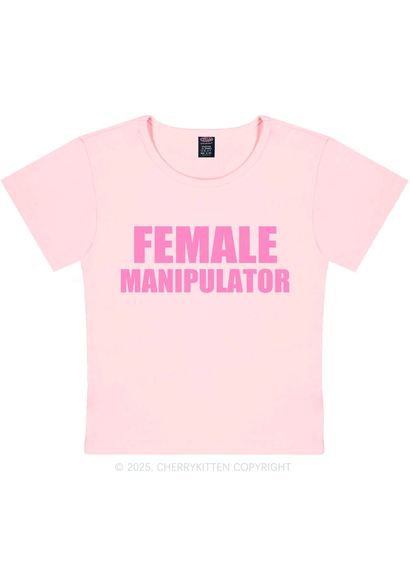 Female Manipulator Y2K Baby Tee Cherrykitten - Image 11