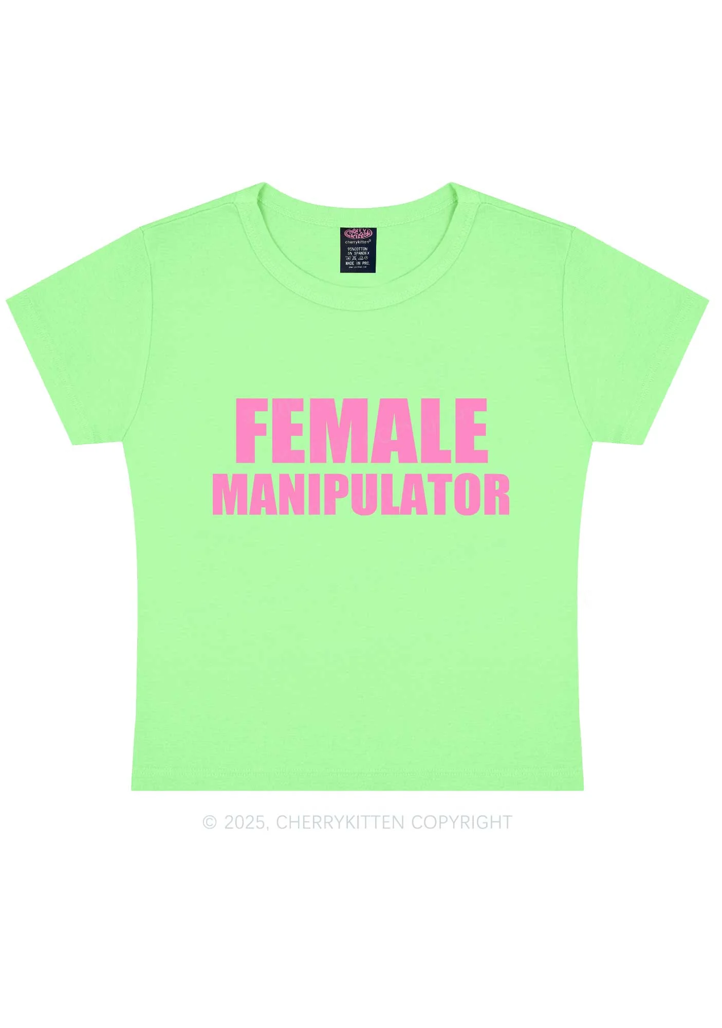 Female Manipulator Y2K Baby Tee Cherrykitten - Image 12