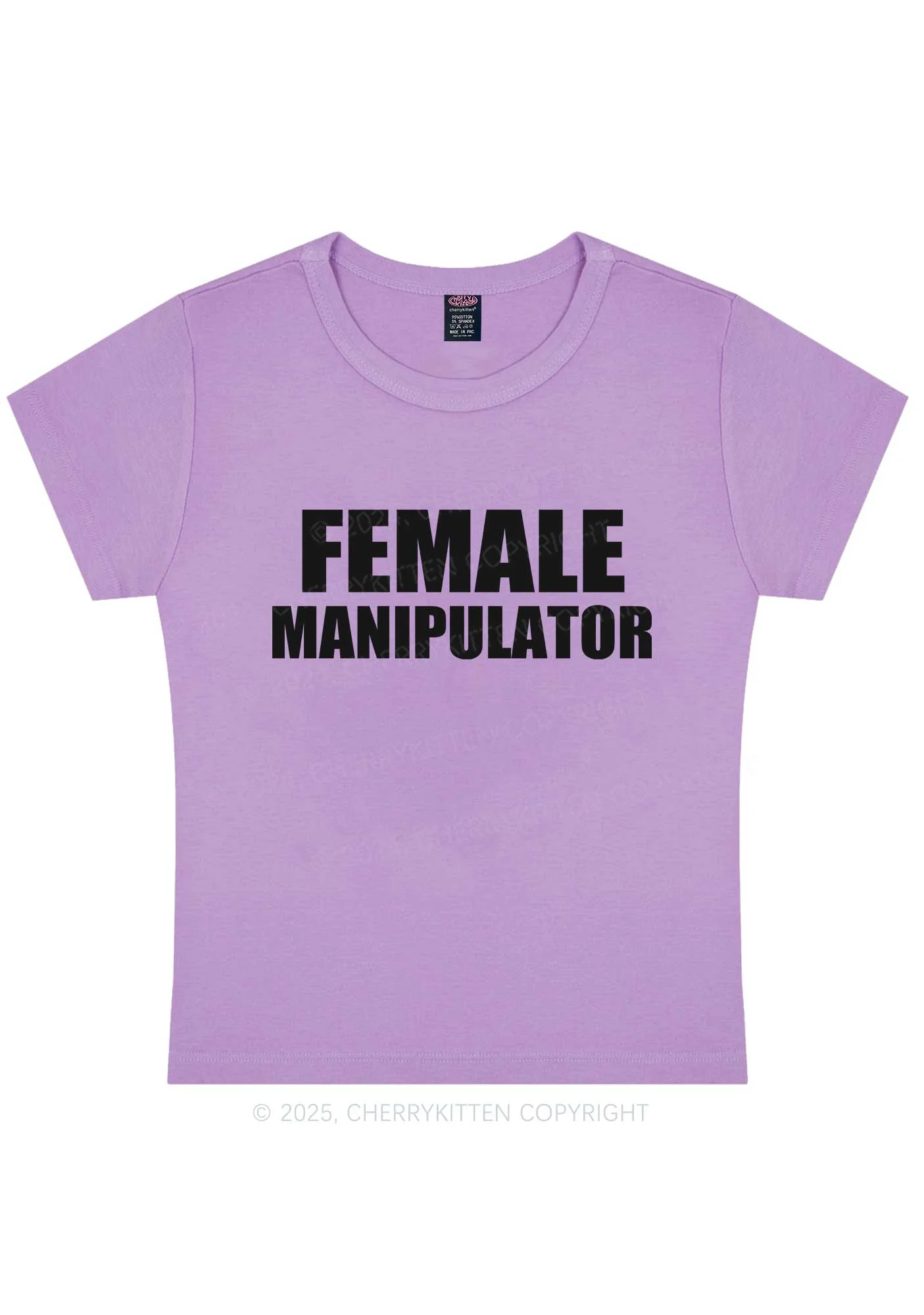Female Manipulator Y2K Baby Tee Cherrykitten - Image 4