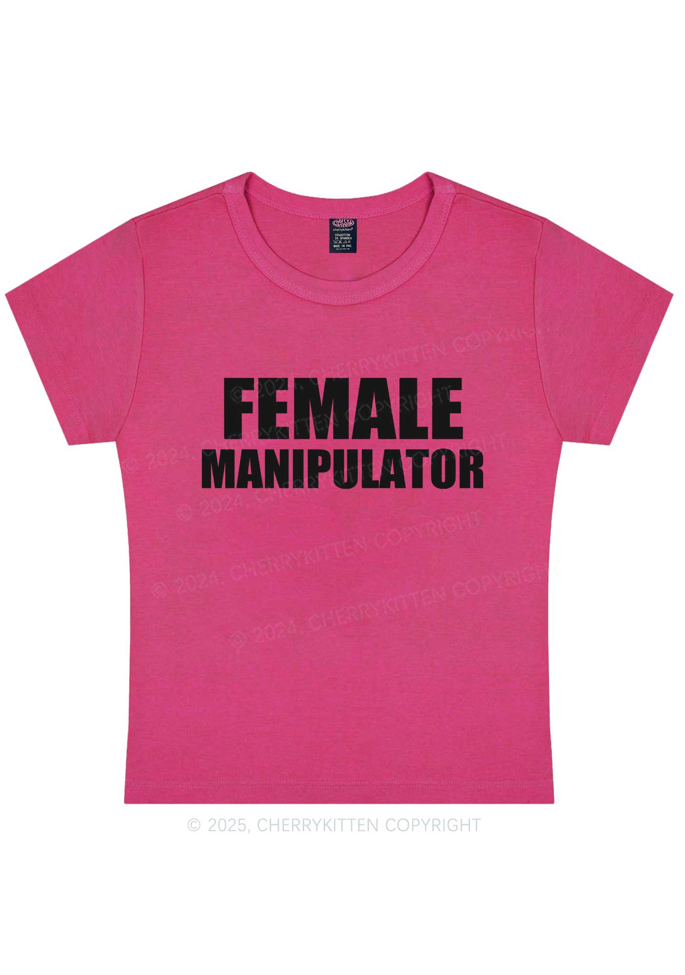Female Manipulator Y2K Baby Tee Cherrykitten - Image 5