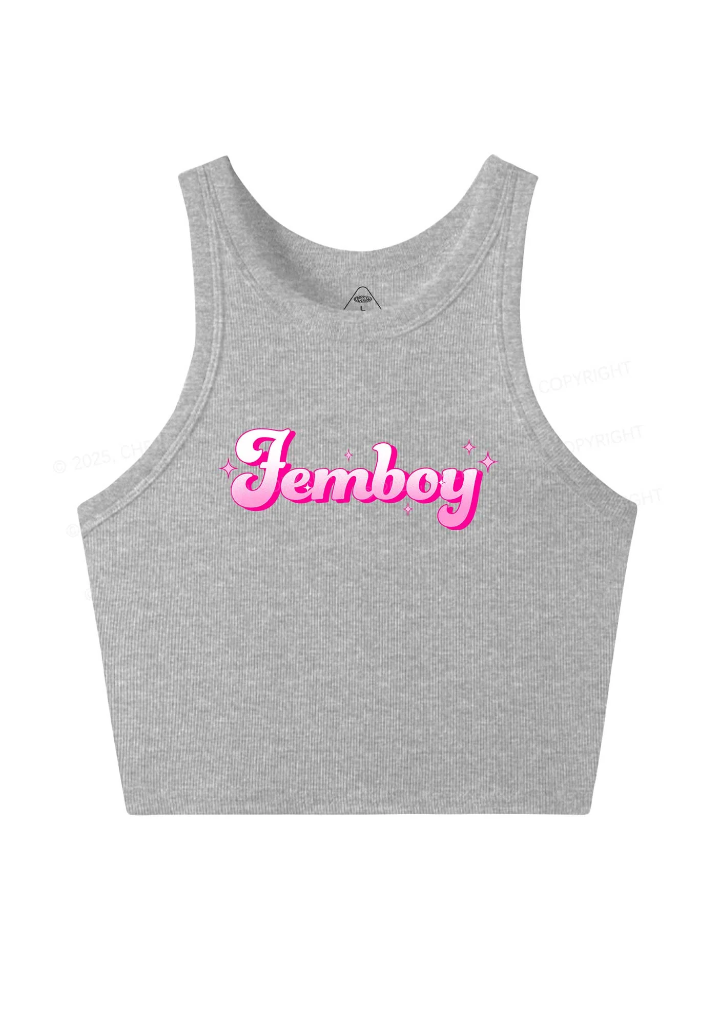 Femboy Pride Y2K Crop Tank Top Cherrykitten - Image 5