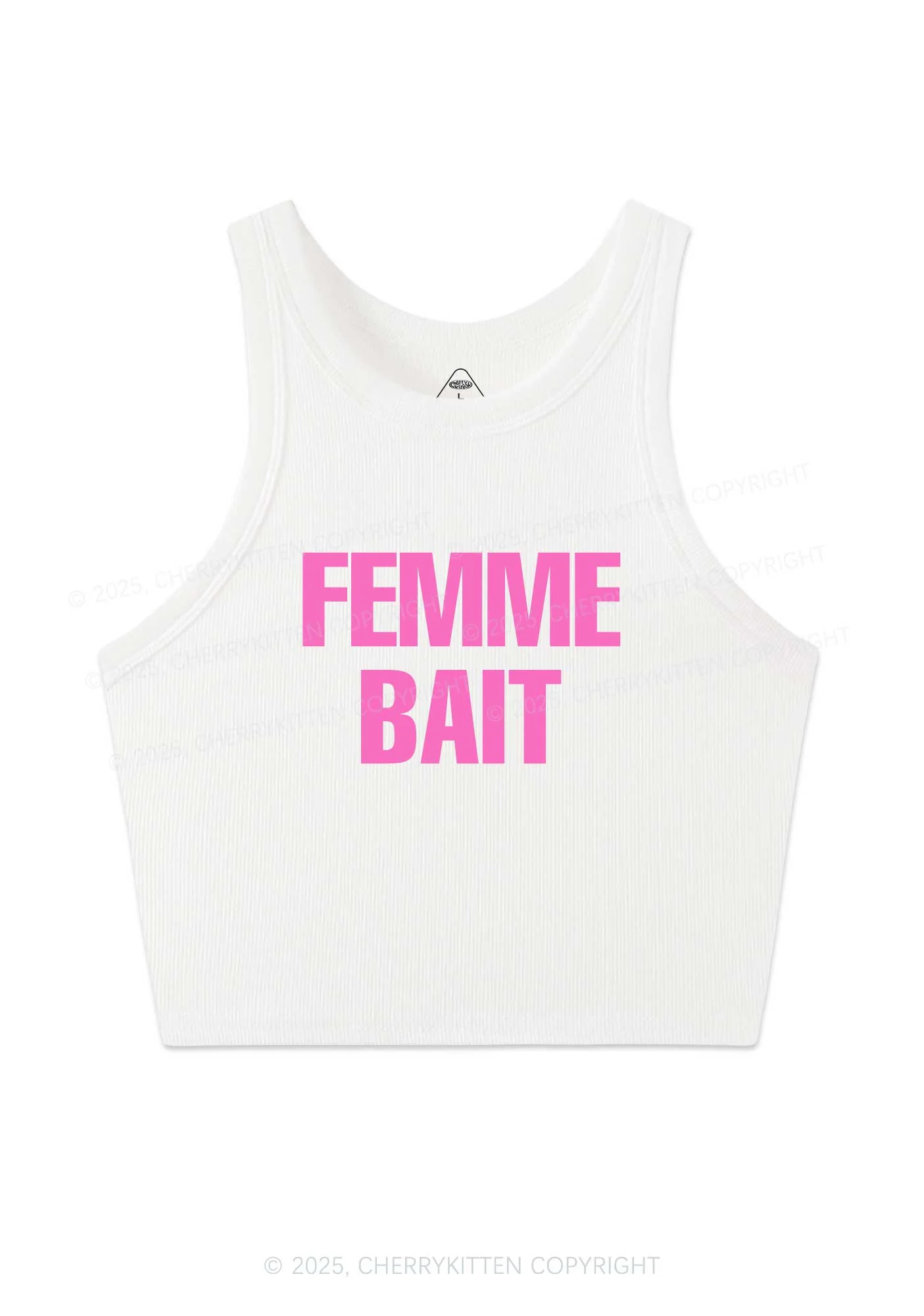 Femme Bait Y2K Crop Tank Top Cherrykitten - Image 3