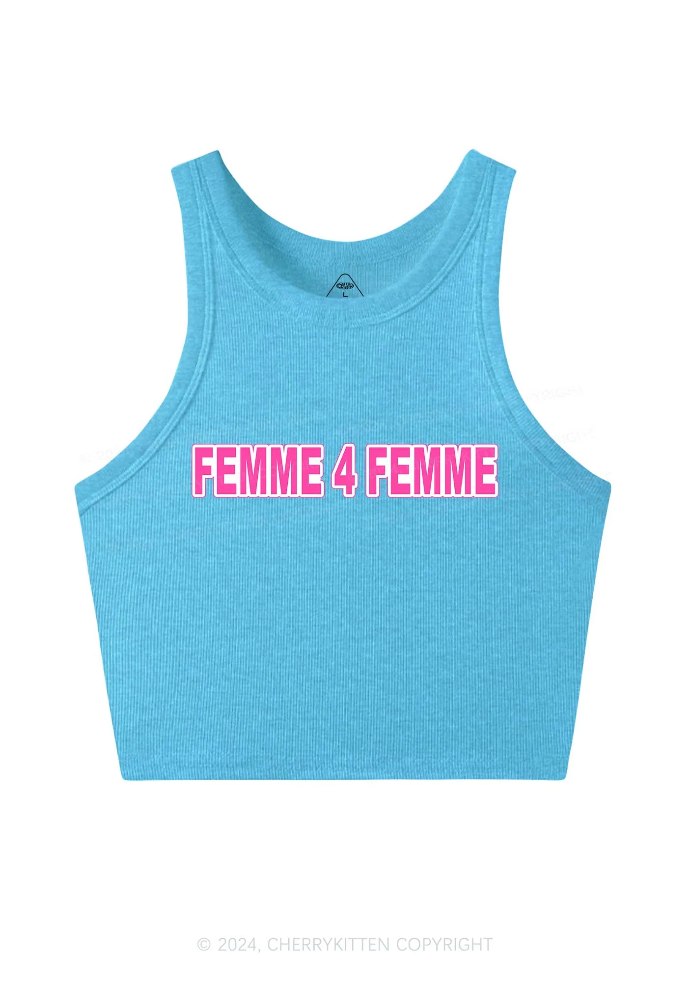 Femme For Femme Y2K Crop Tank Top Cherrykitten - Image 5