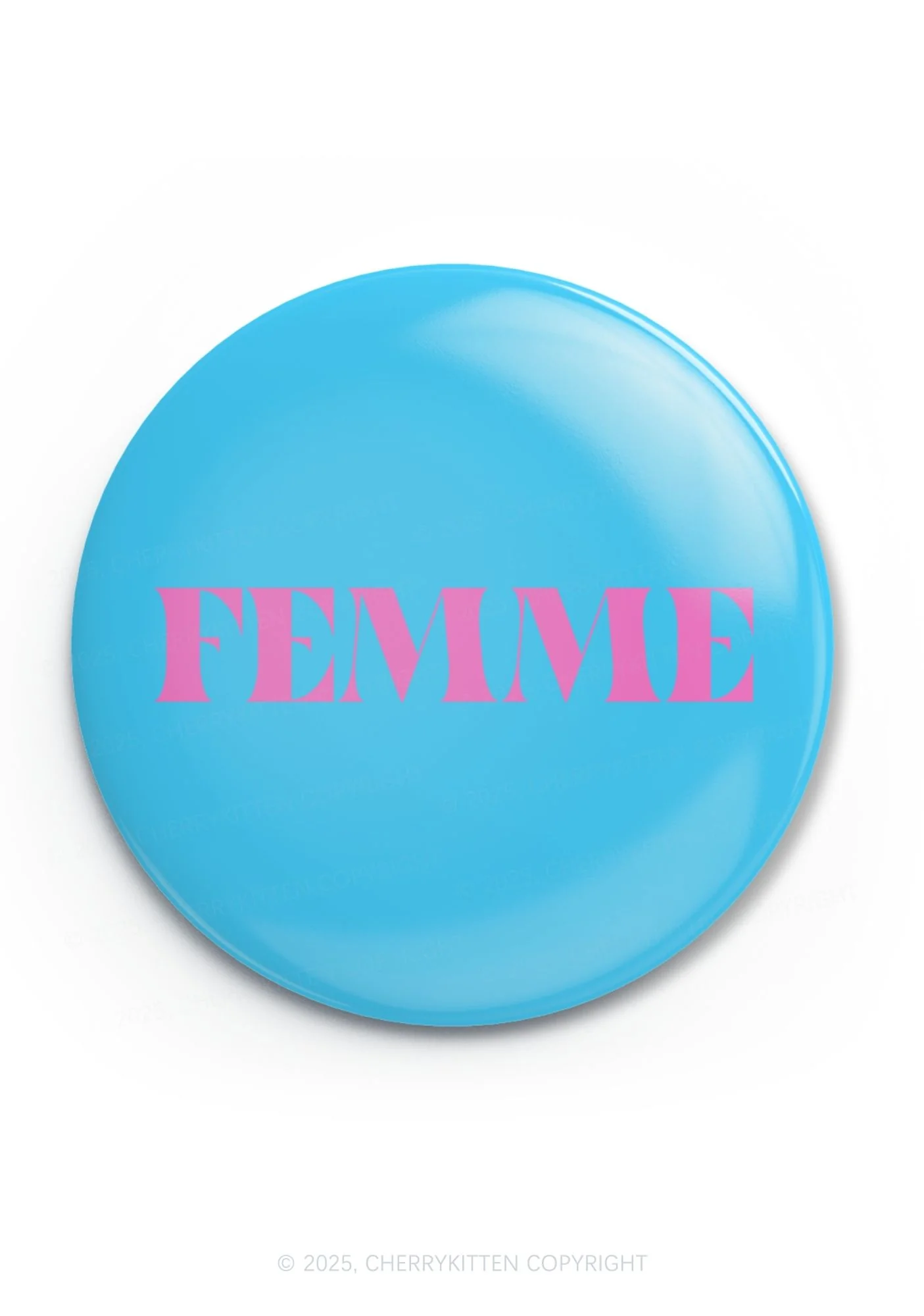 Femme Pride 1Pc Y2K Pin Badge Cherrykitten - Image 3