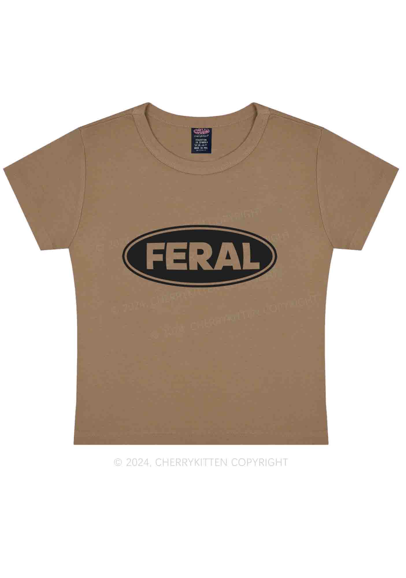 Feral Y2K Baby Tee Cherrykitten - Image 12