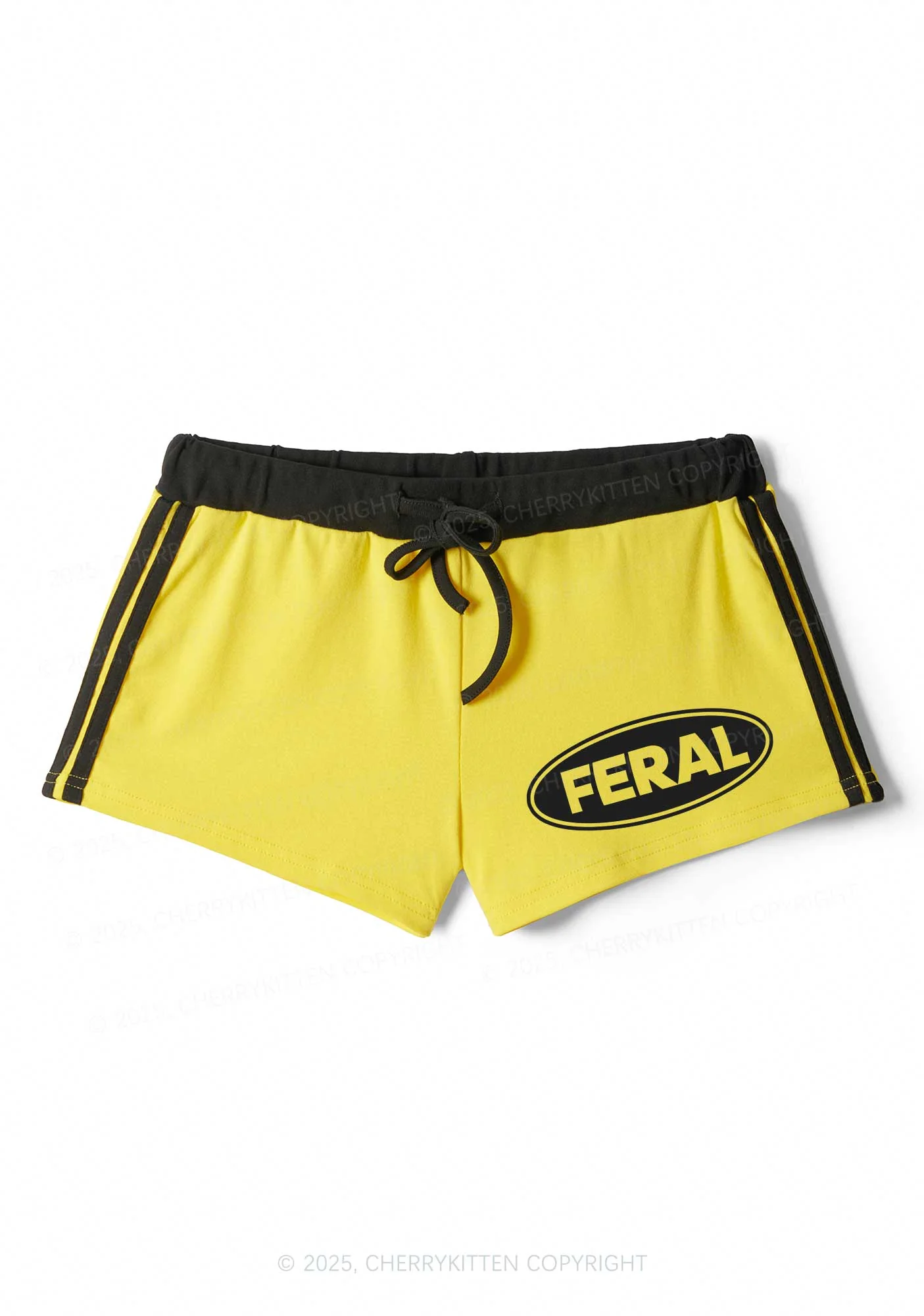 Feral Y2K Drawstring Mini Shorts Cherrykitten - Image 3