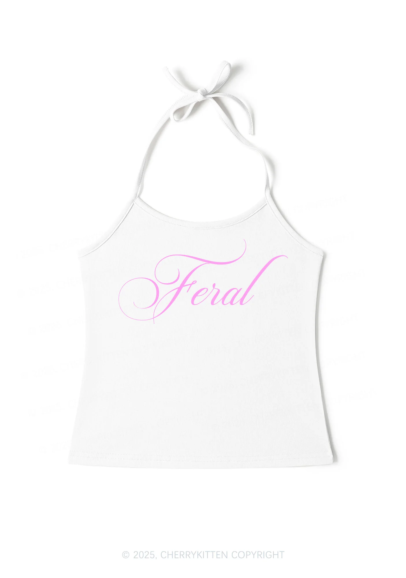 Feral Y2K Halter Neck Cami Cherrykitten - Image 2