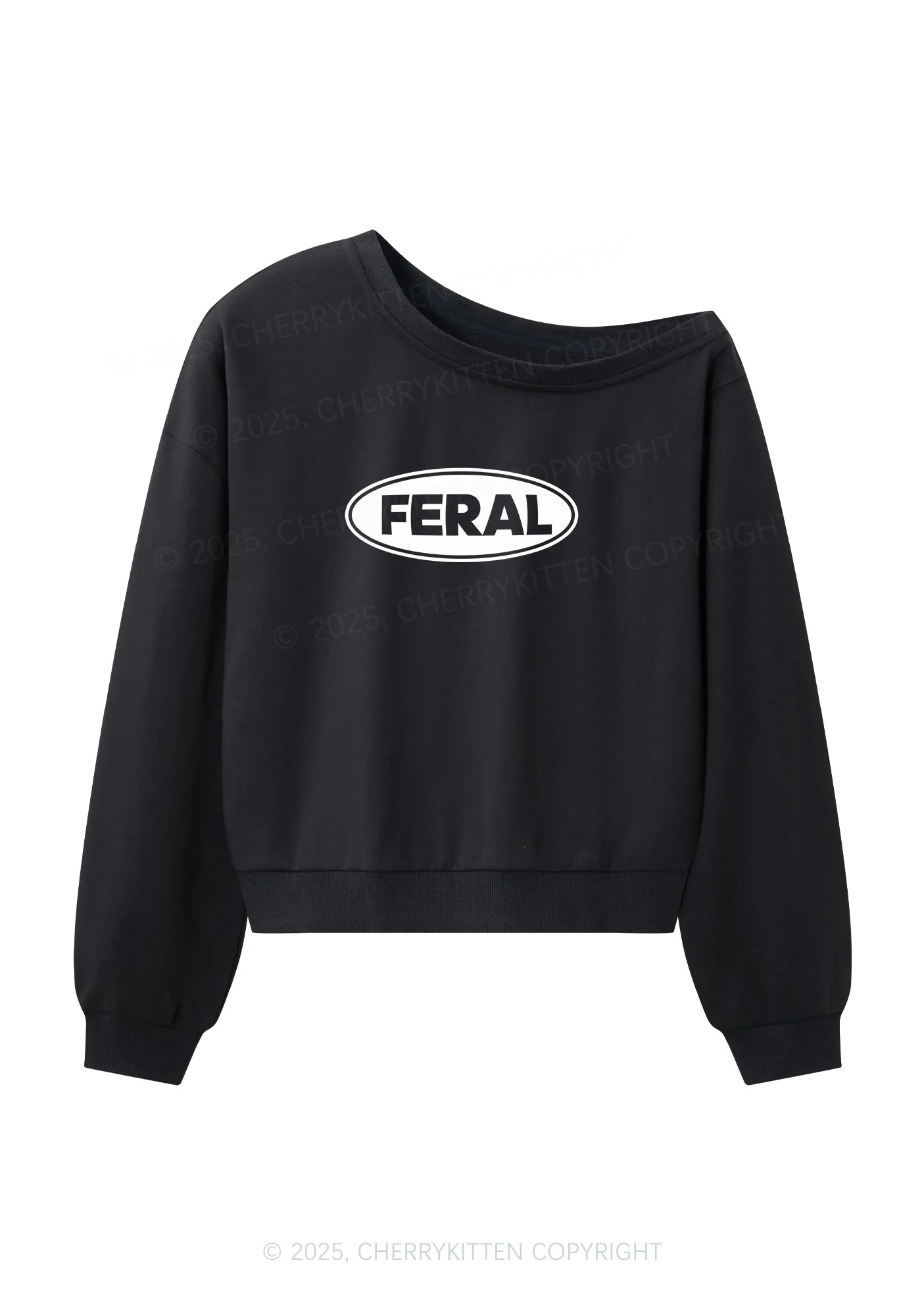 Feral Y2K Off Shoulder Sweatshirts Cherrykitten - Image 3
