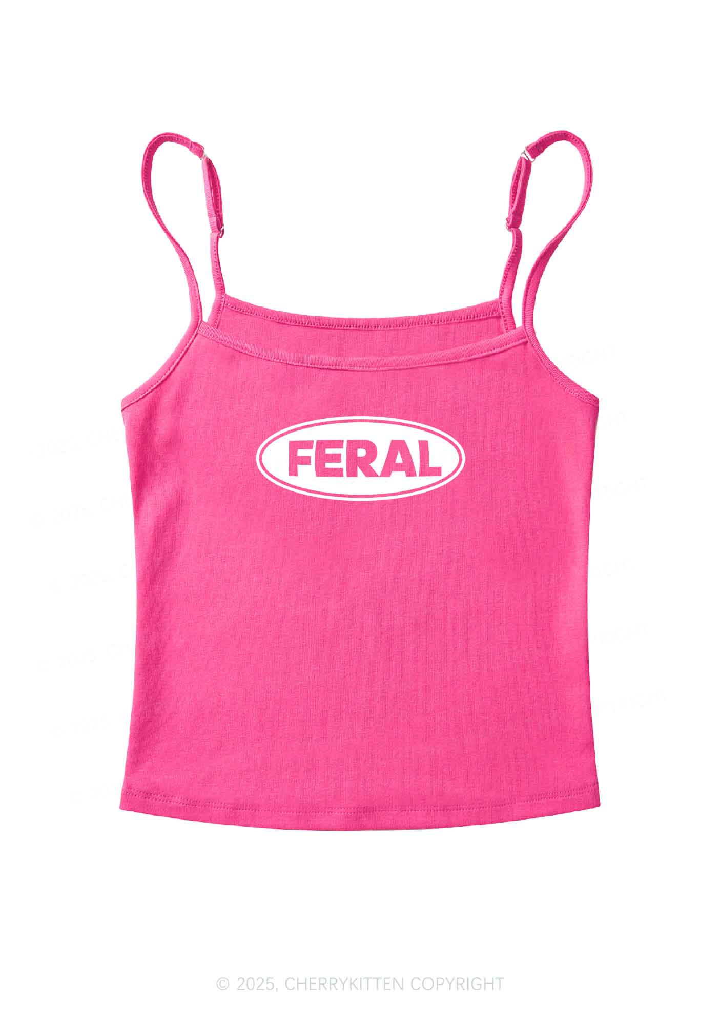 Feral Y2K Spaghetti Strap Cami Cherrykitten - Image 6