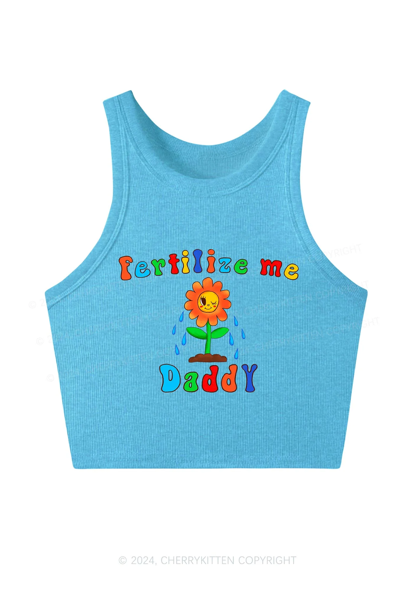 Fertilize Me Daddy Y2K Crop Tank Top Cherrykitten - Image 5