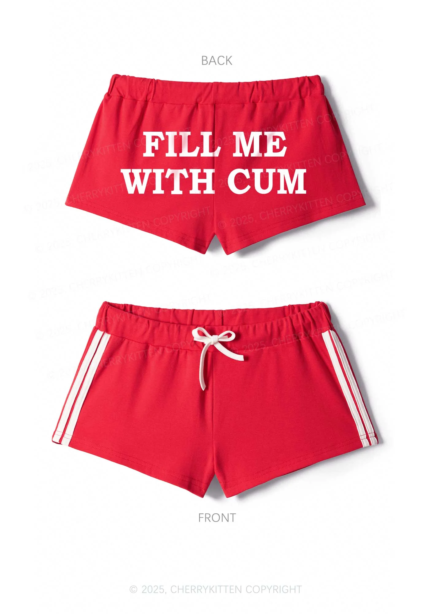 Fill Me Y2K Drawstring Mini Shorts Cherrykitten - Image 3