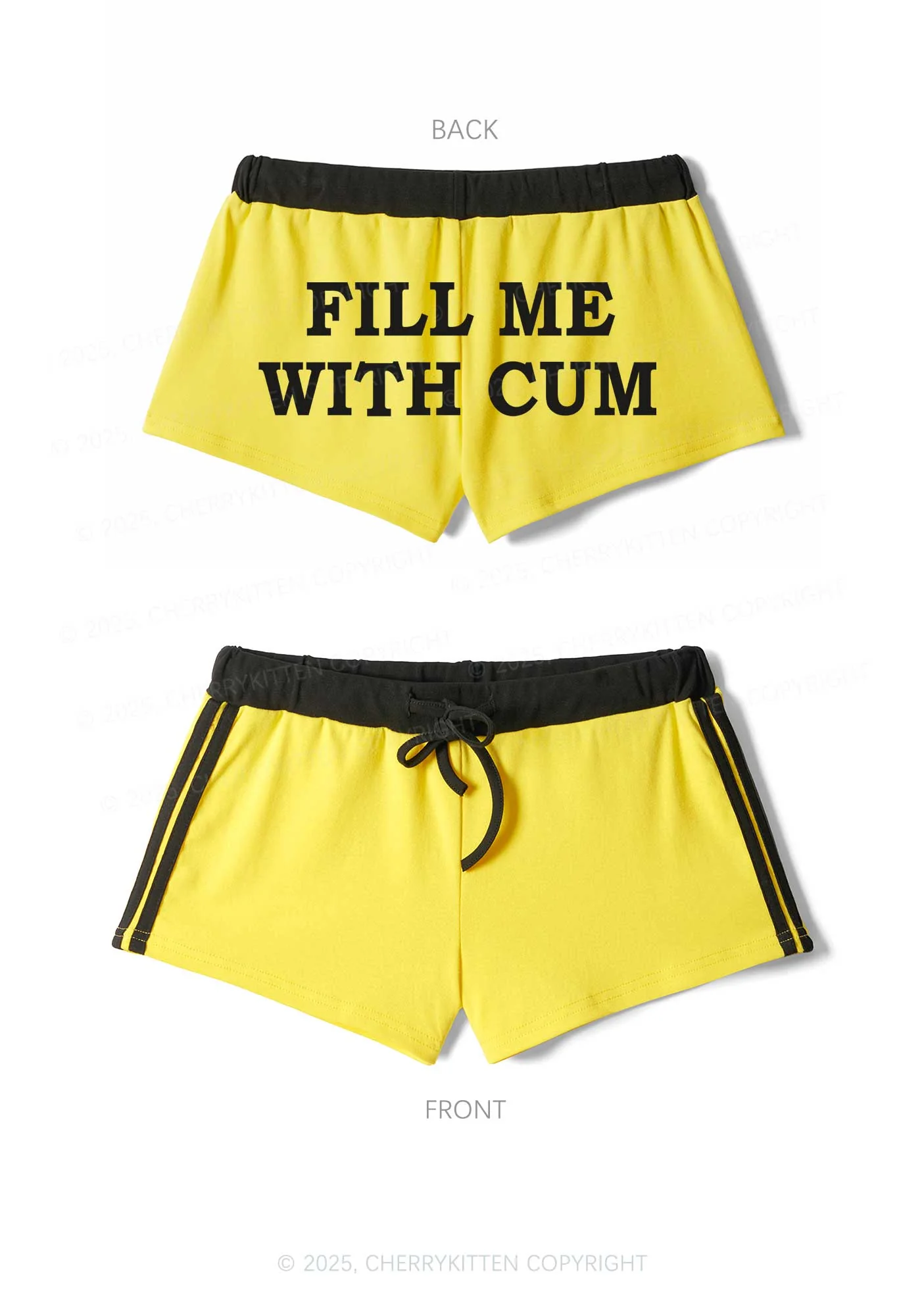 Fill Me Y2K Drawstring Mini Shorts Cherrykitten - Image 4
