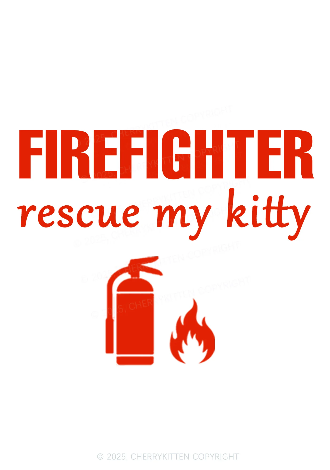 Firefighter Rescue My Kitten Y2K Bikini String Thong Cherrykitten - Image 2