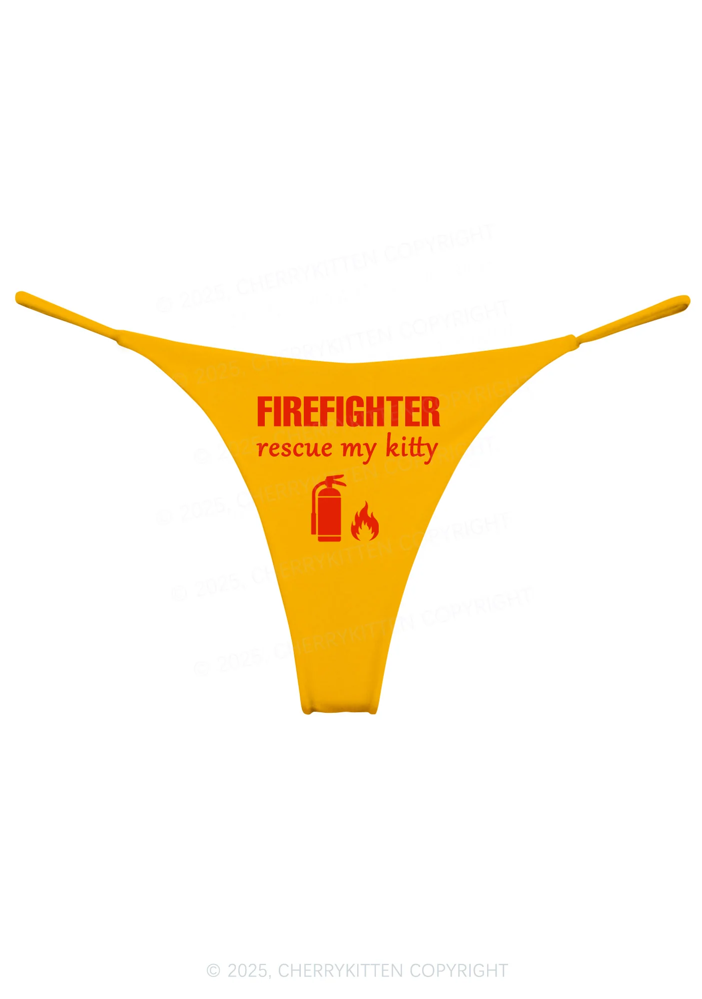 Firefighter Rescue My Kitten Y2K Bikini String Thong Cherrykitten - Image 7